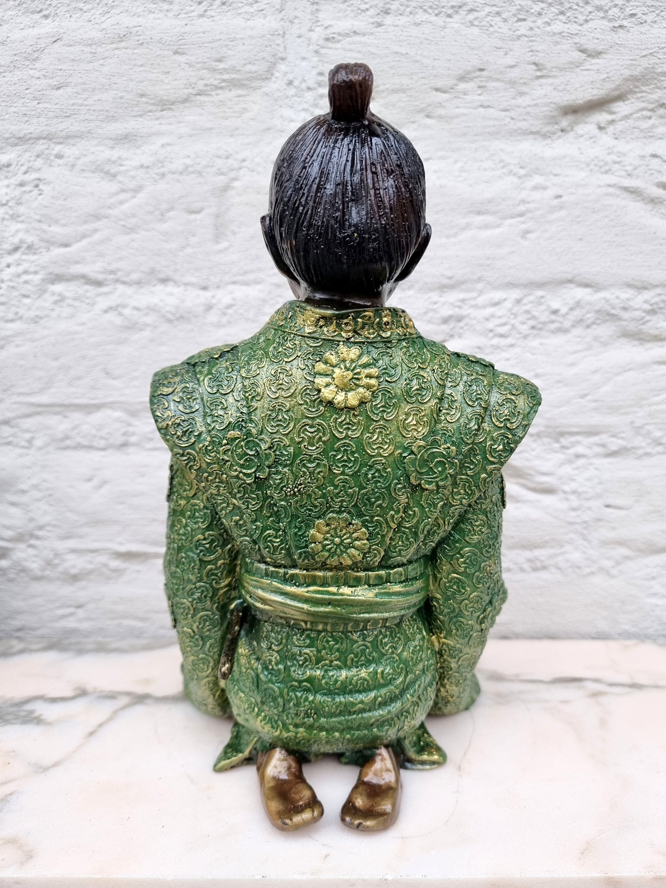 Japanese bronzes Samurai sculptures Asian bronze art