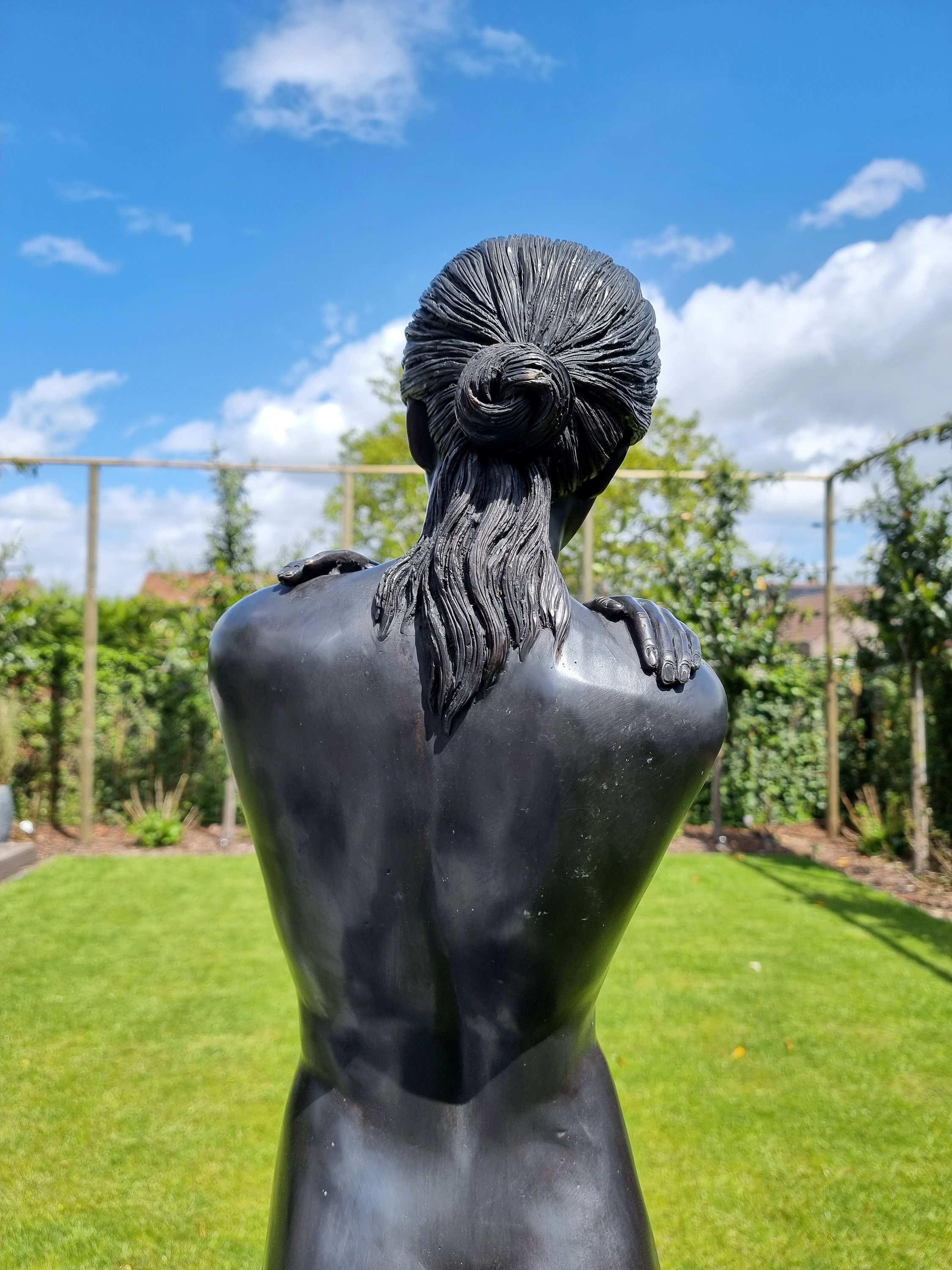 Beautiful Garden Sculpture Of A Nude Woman Bronze Statue Etsy Australia