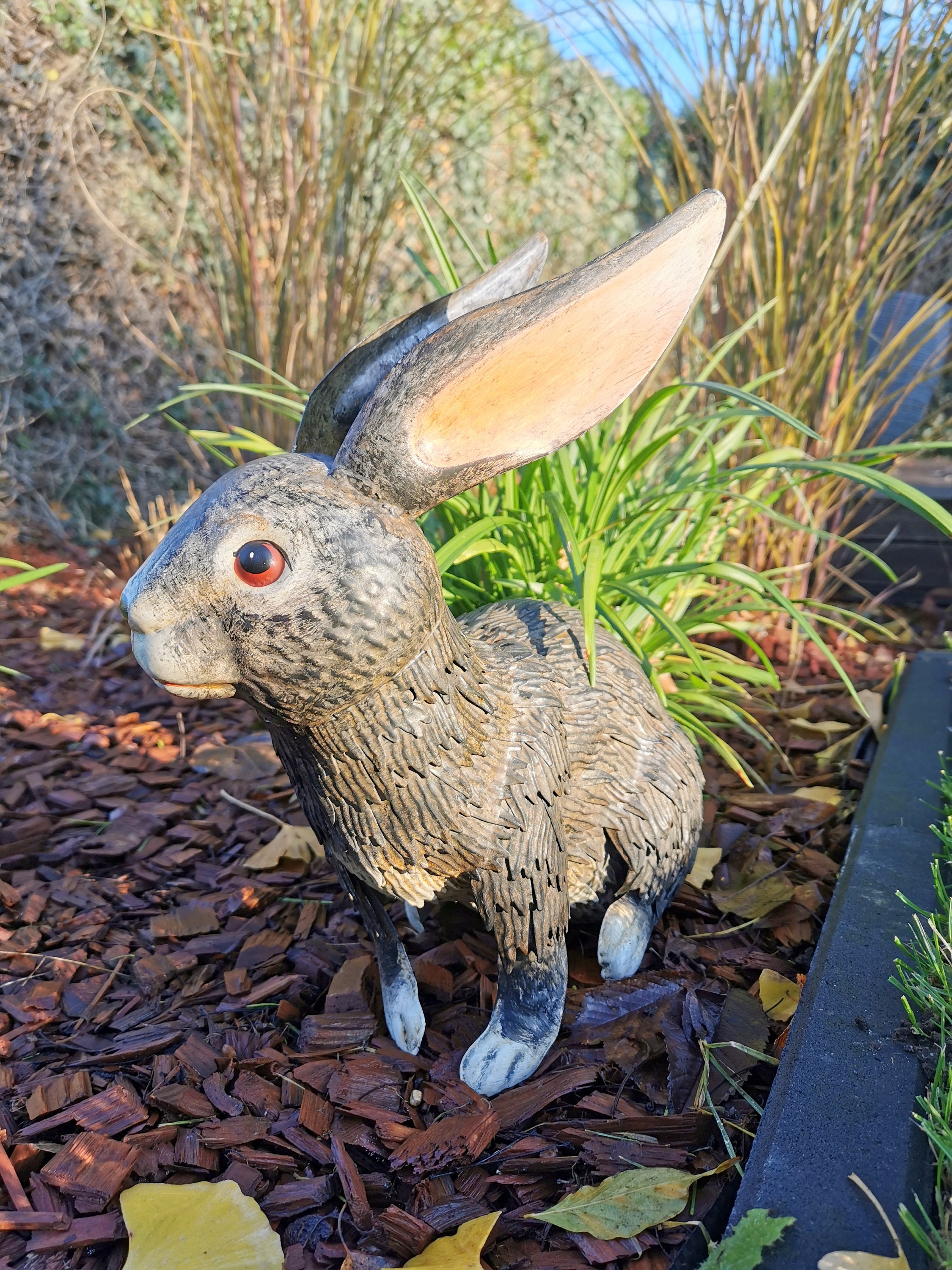 Cute metal rabbit ( Garden Sculpture)
