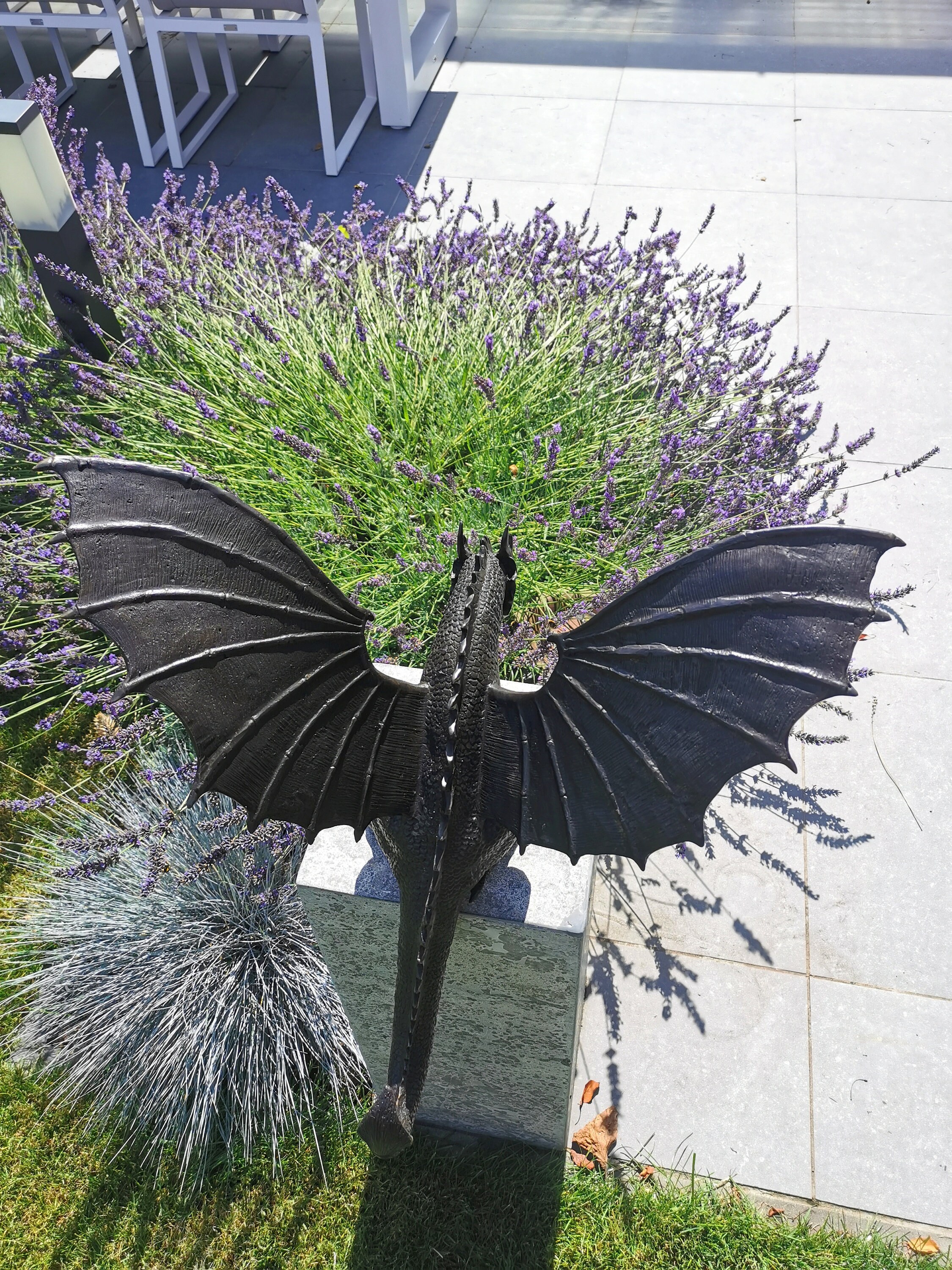 Large bronze dragon Garden statue Fountain Garden spitter