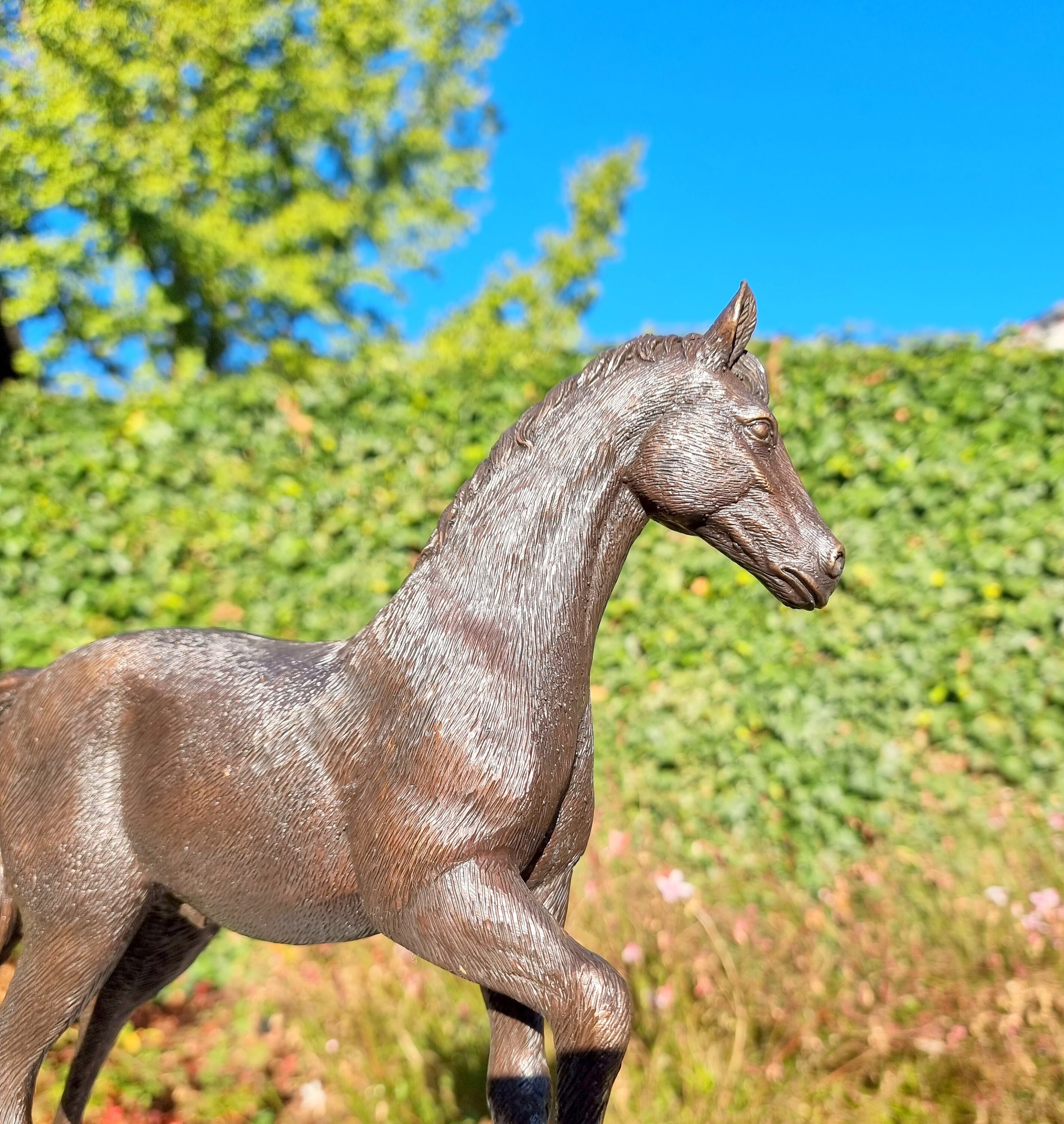 Bronze Horse Decorative Horse Figure in Bronze Classic Bronze Statues