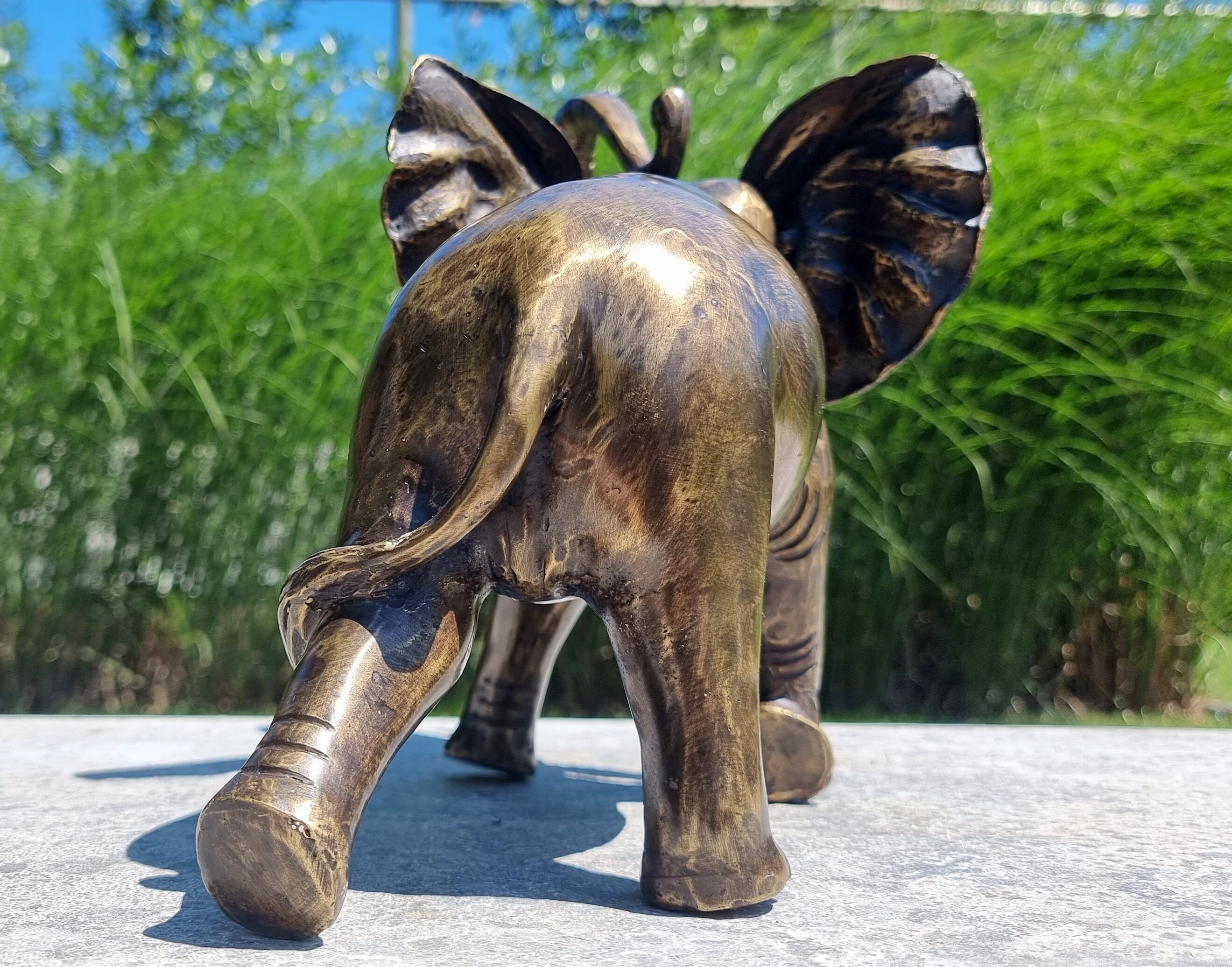 Bronze Elephant Raging Elephant Elephant Home Decor