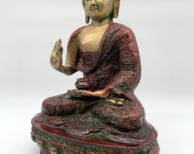 Brass Buddha figure - Buddhism - Brass and decorative bronze Buddha figures - Boho home decoration