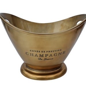 Champagnerkübel / Eiskübel Bronzefarben Bild 4