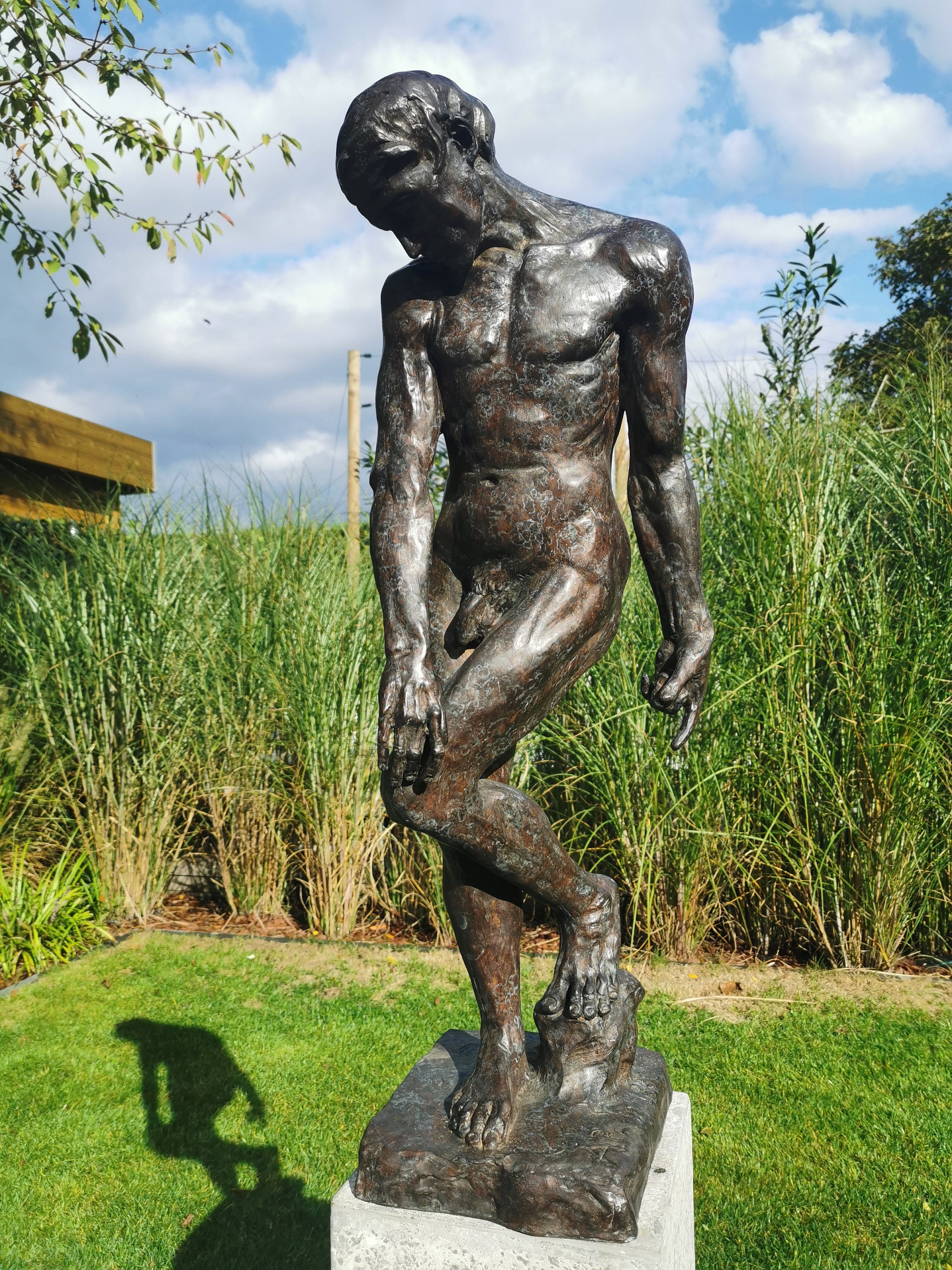 Very large bronze sculpture of an athlete Rodin Bronze art