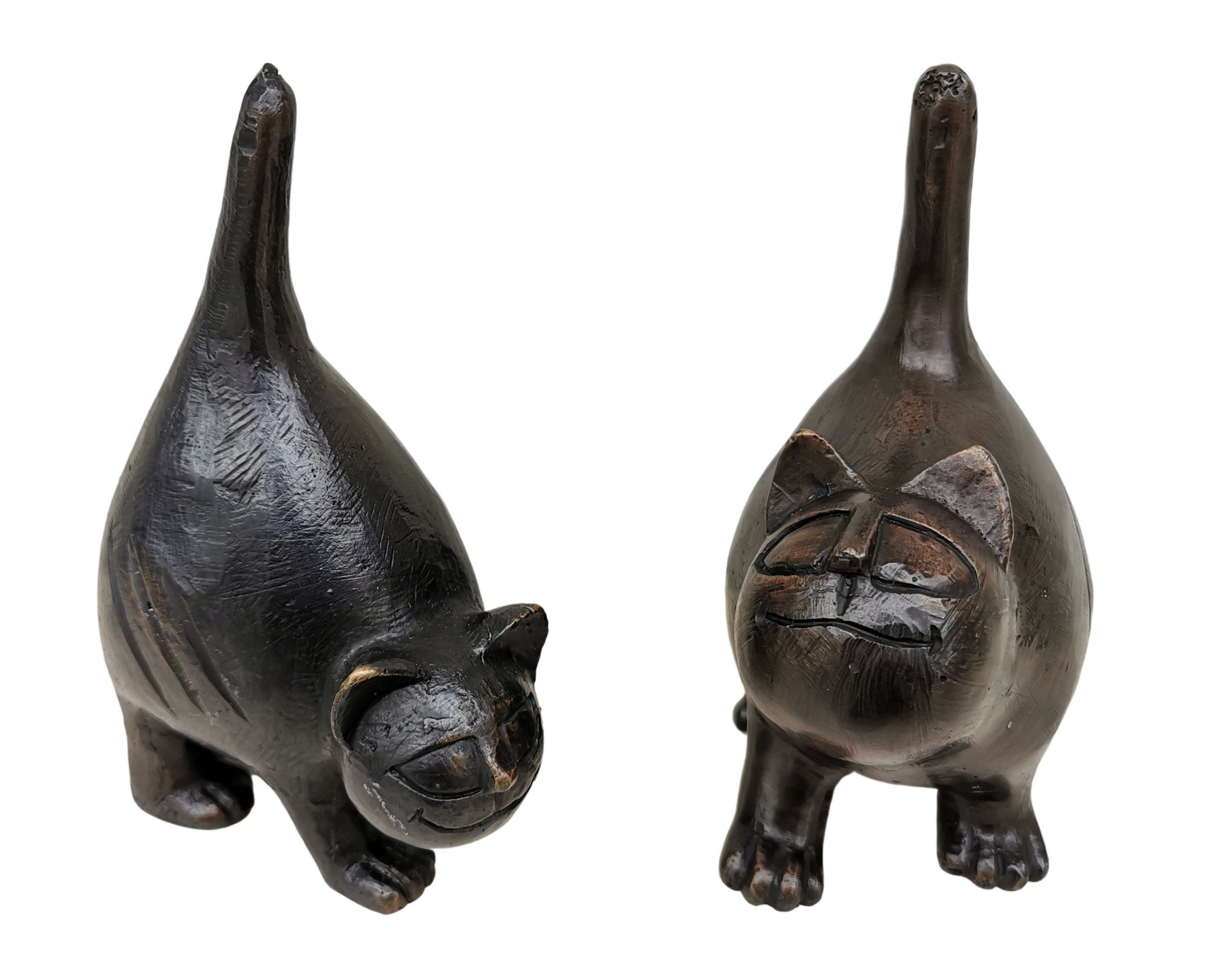 Cool Cat Ornaments Bronze Cats Toon Cats Etsy UK