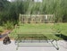 Wrought iron garden bench - Green color 