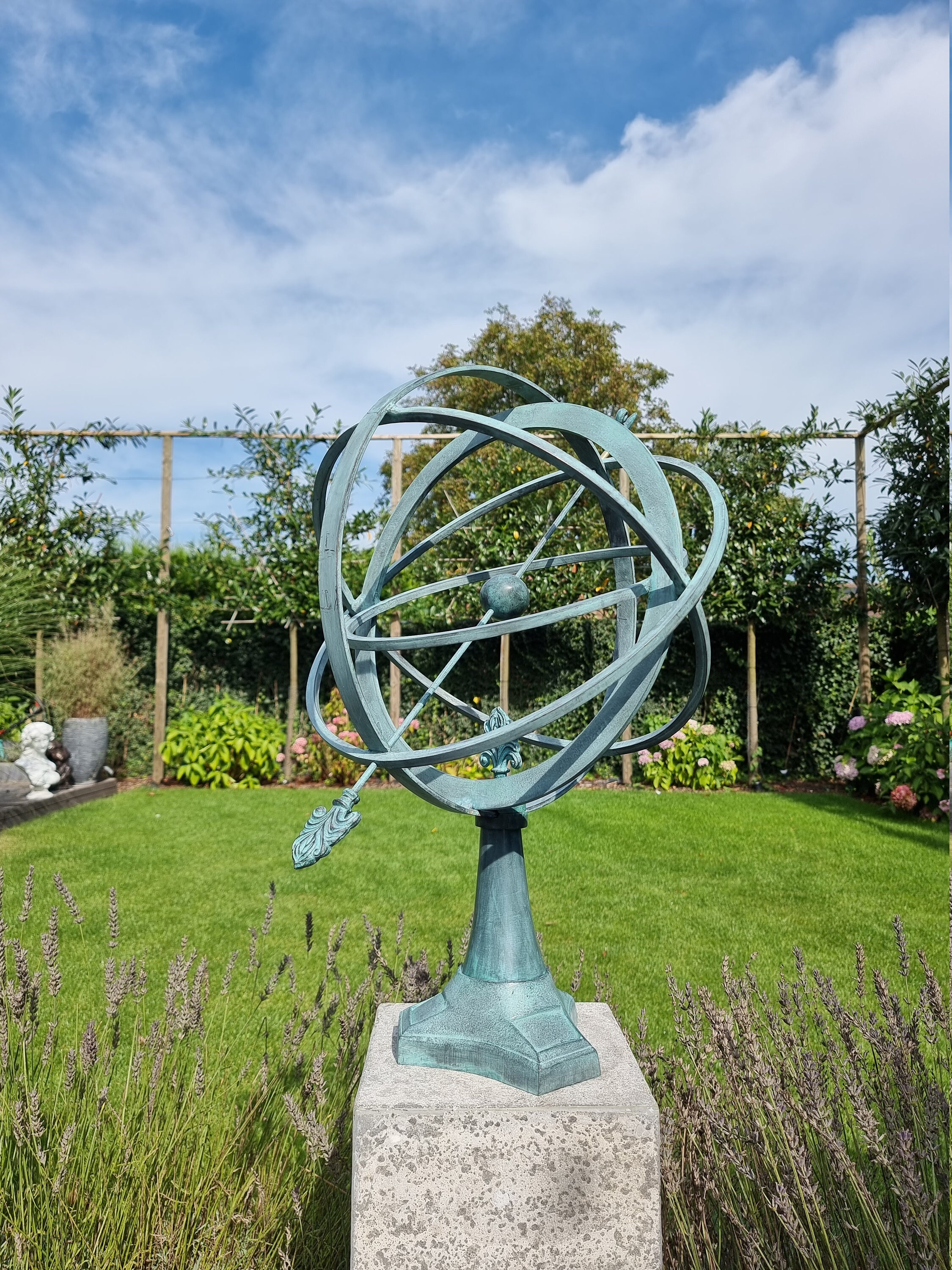 Bronze Sundial Garden sculpture Large Armillary