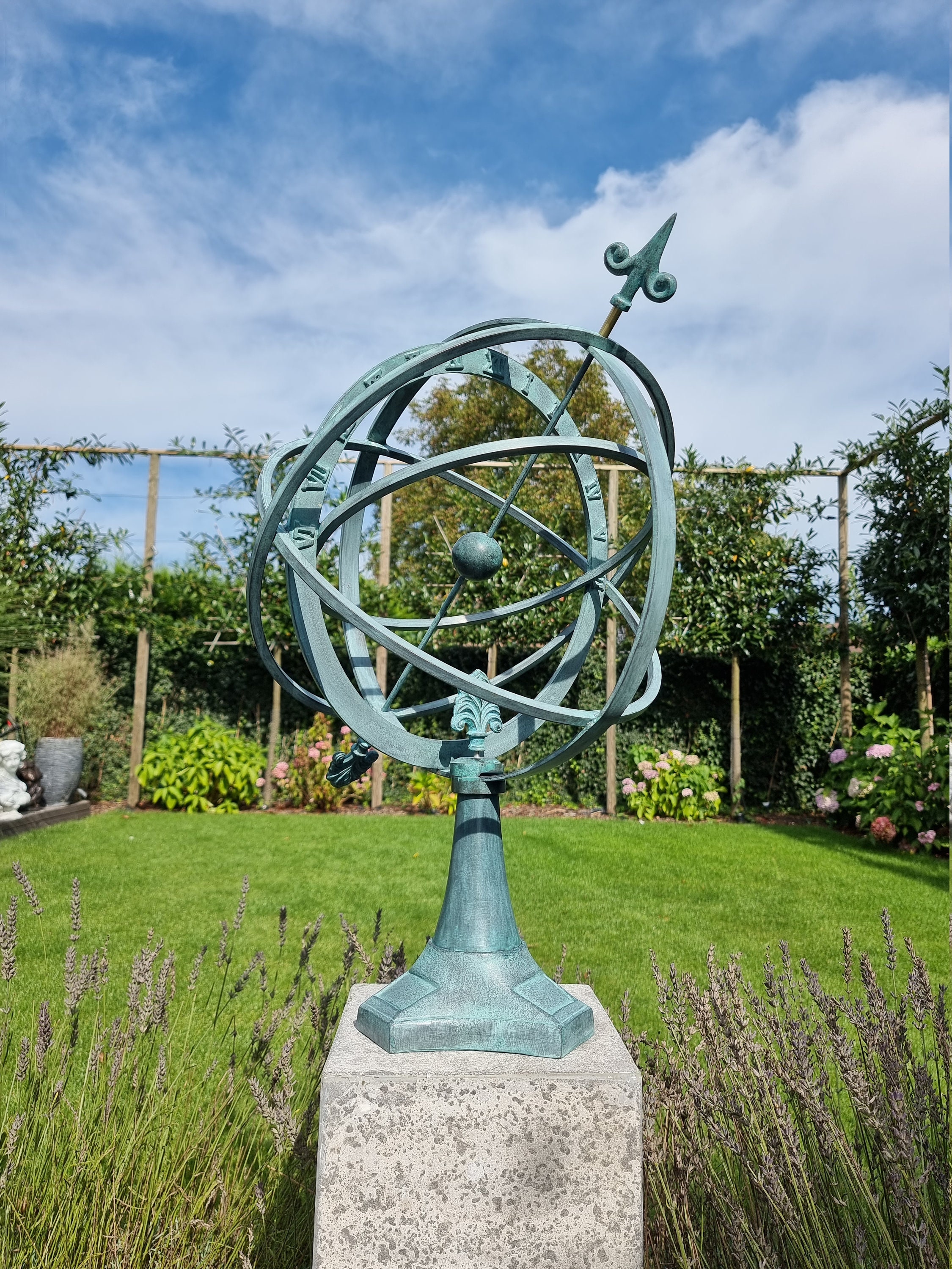 Bronze Sundial Garden sculpture Large Armillary