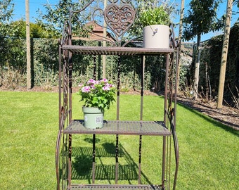 Smeedijzeren tuinrek - Bloemenrek - tuin en terrasmeubelen en decoratie