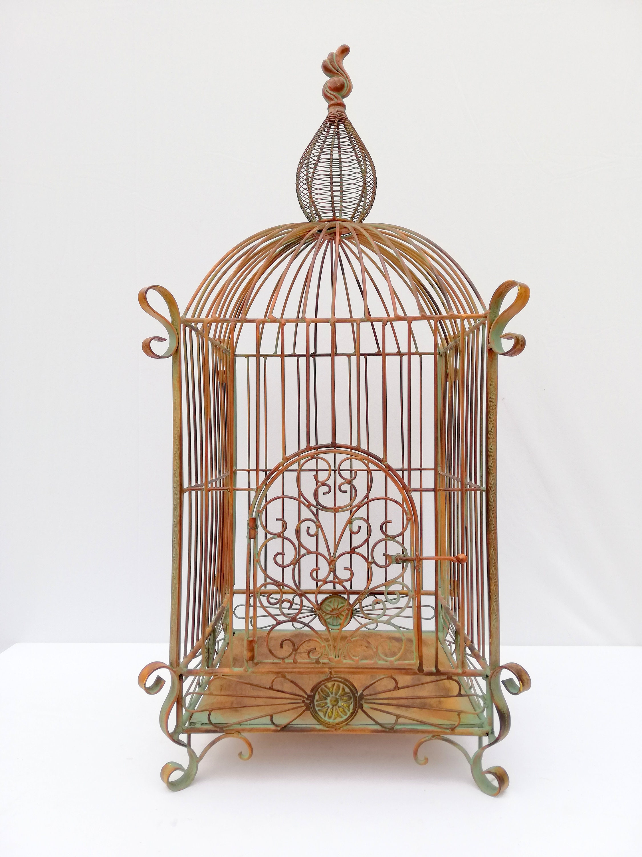 Very large decorative bird cage iron