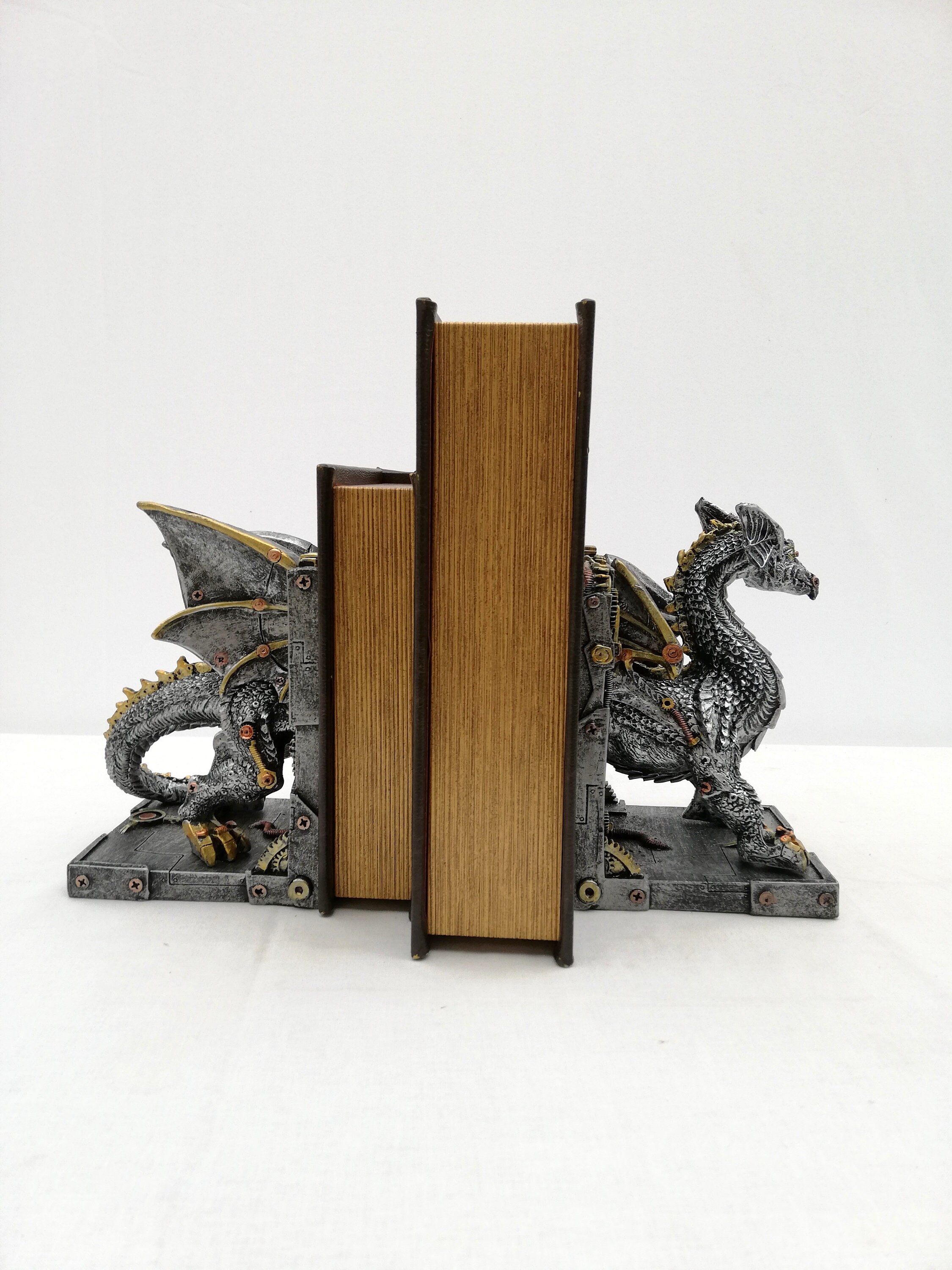 Dragon bookends steampunk & Fantasy