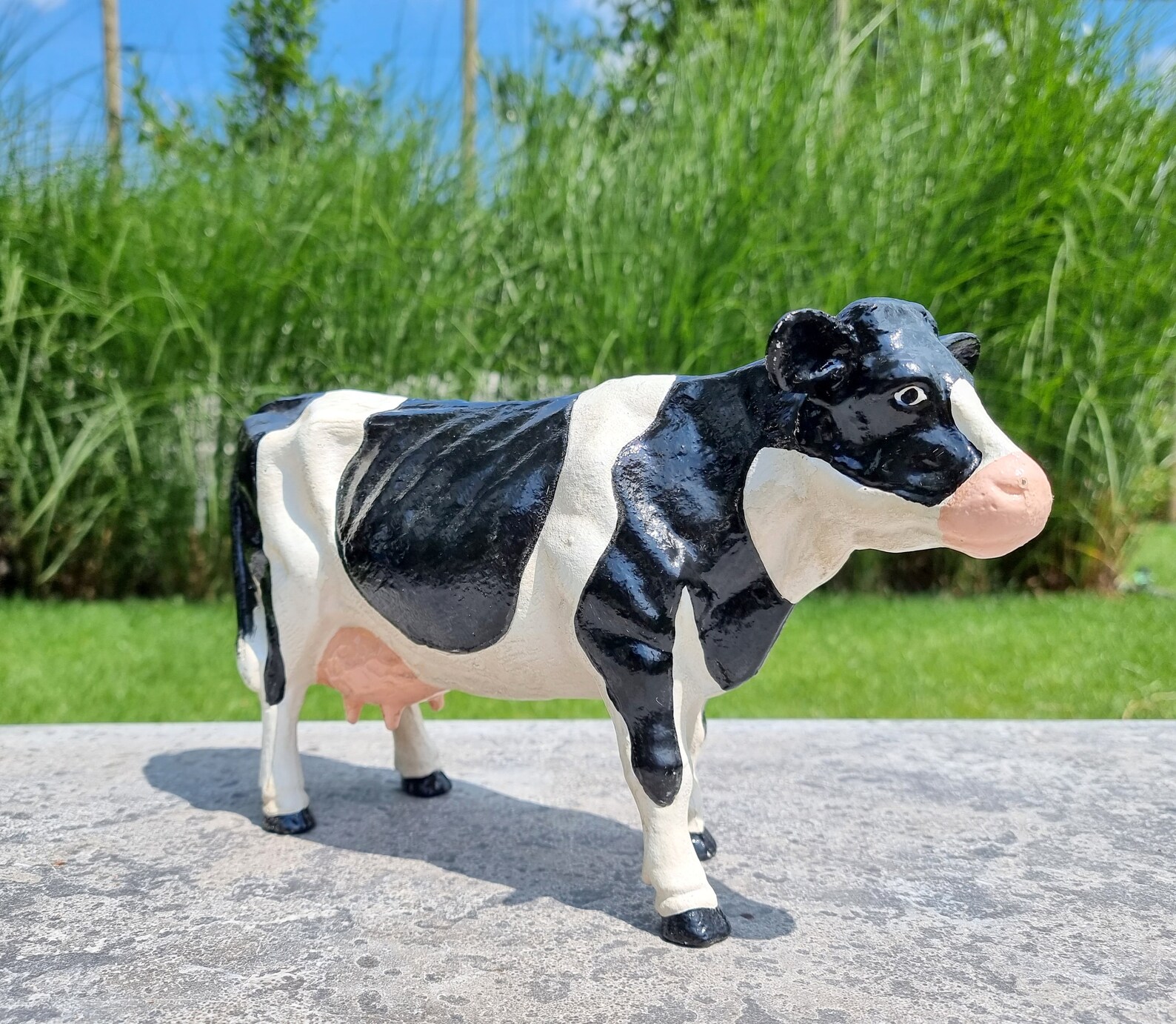 SharpCost Küchenutensilienhalter Kuh Design - Keramik, Bauernhaus Deko