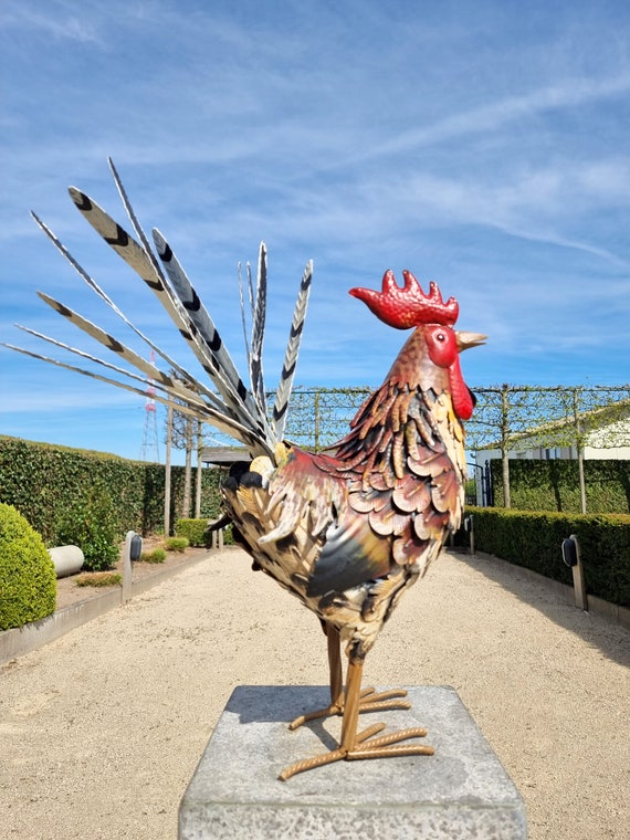 Colorful Rooster Garden Rooster Metal Garden Animals - Etsy Sweden Colorful Rooster Garden Rooster Metal Garden Animals - Etsy Sweden