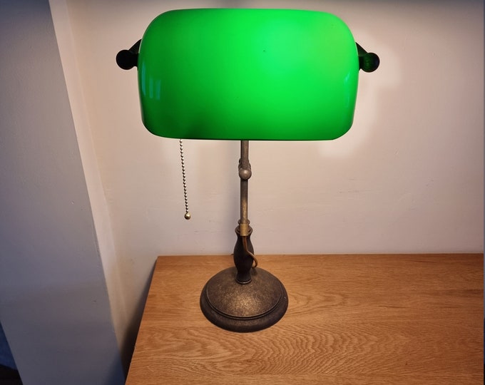Desk lamp - officer lamp - Beautiful green desk lamp