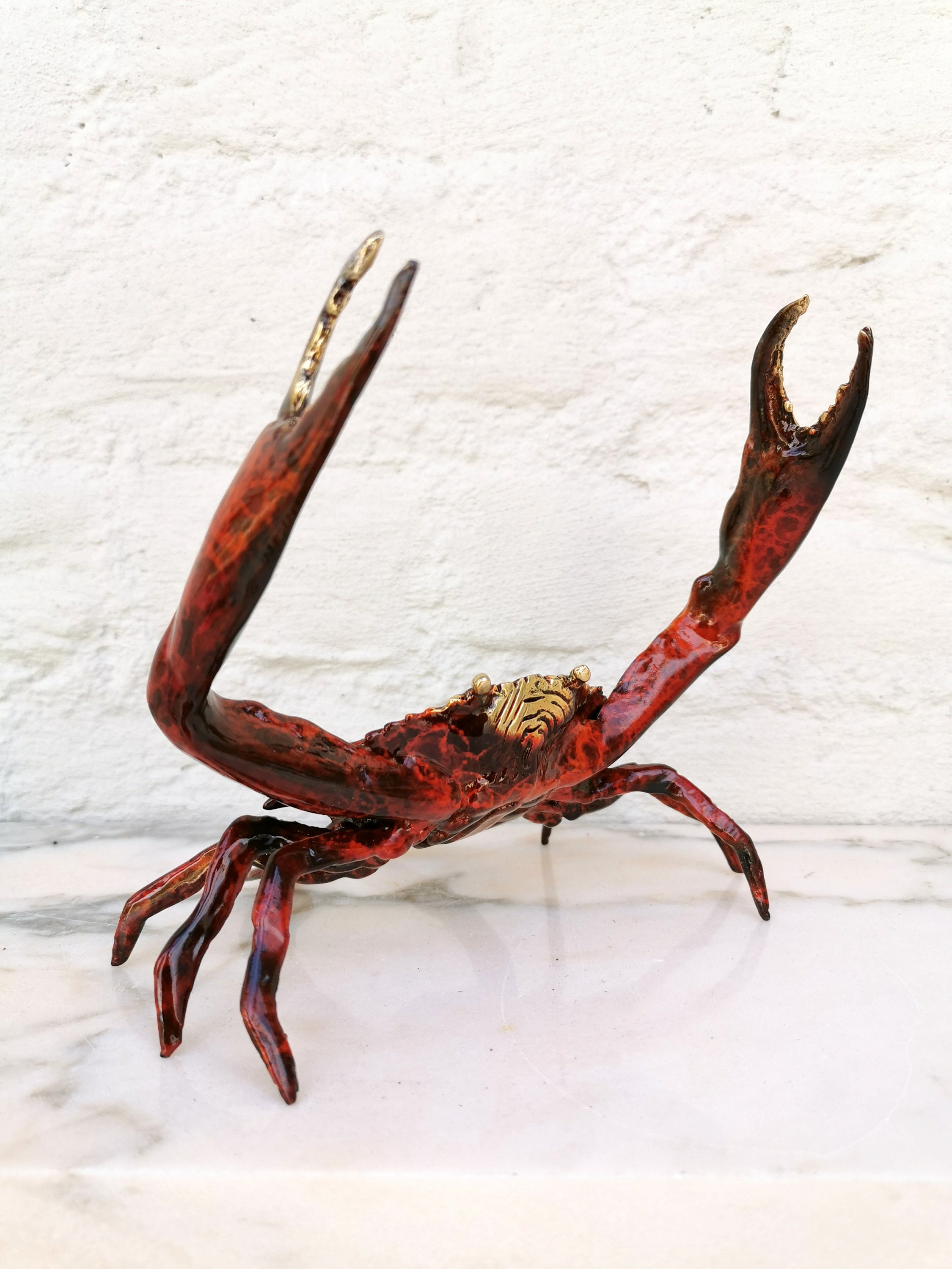 Bronze Crab statue King crab