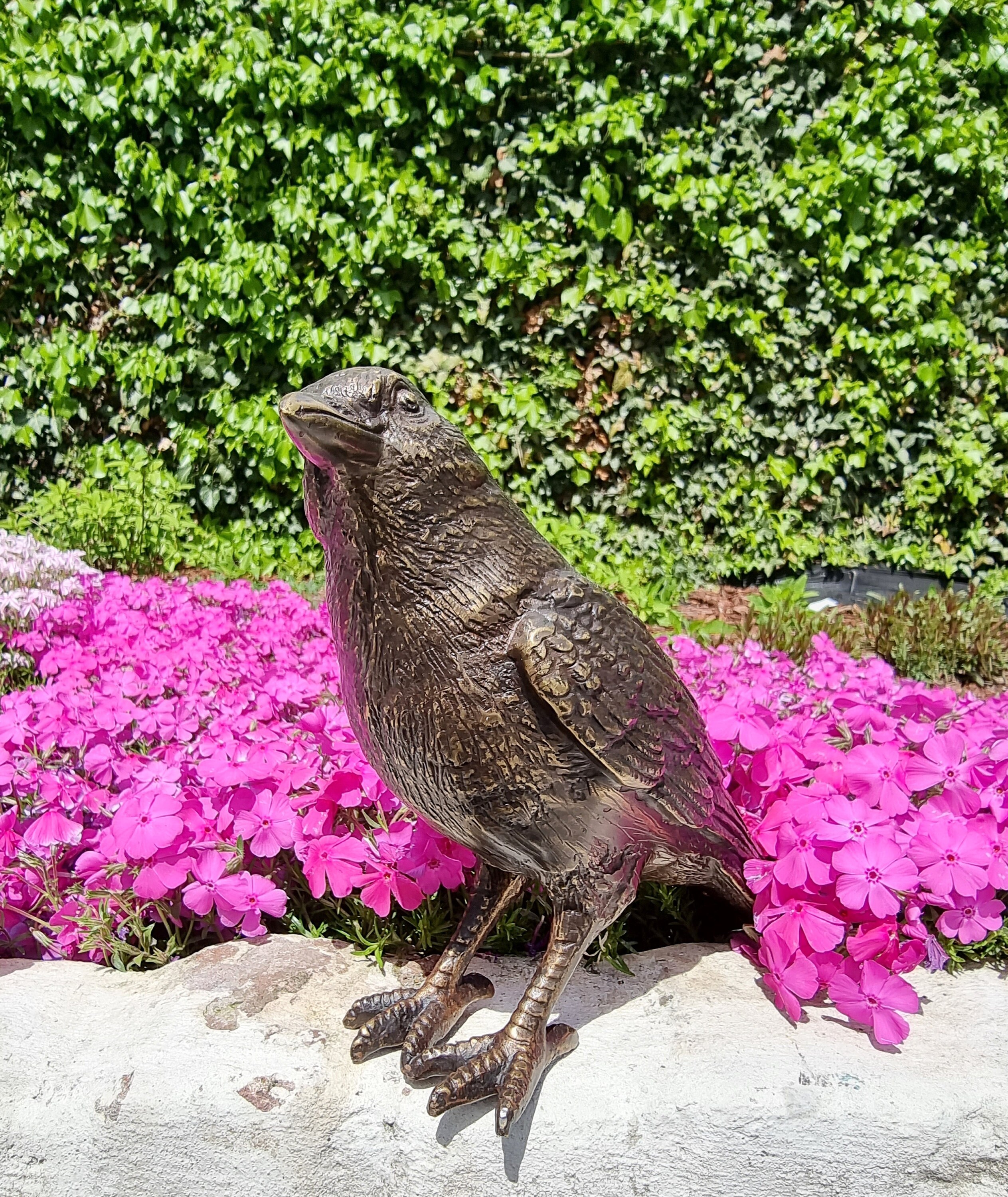 Lifelike bronze bird Garden statues Garden ornaments Bronze