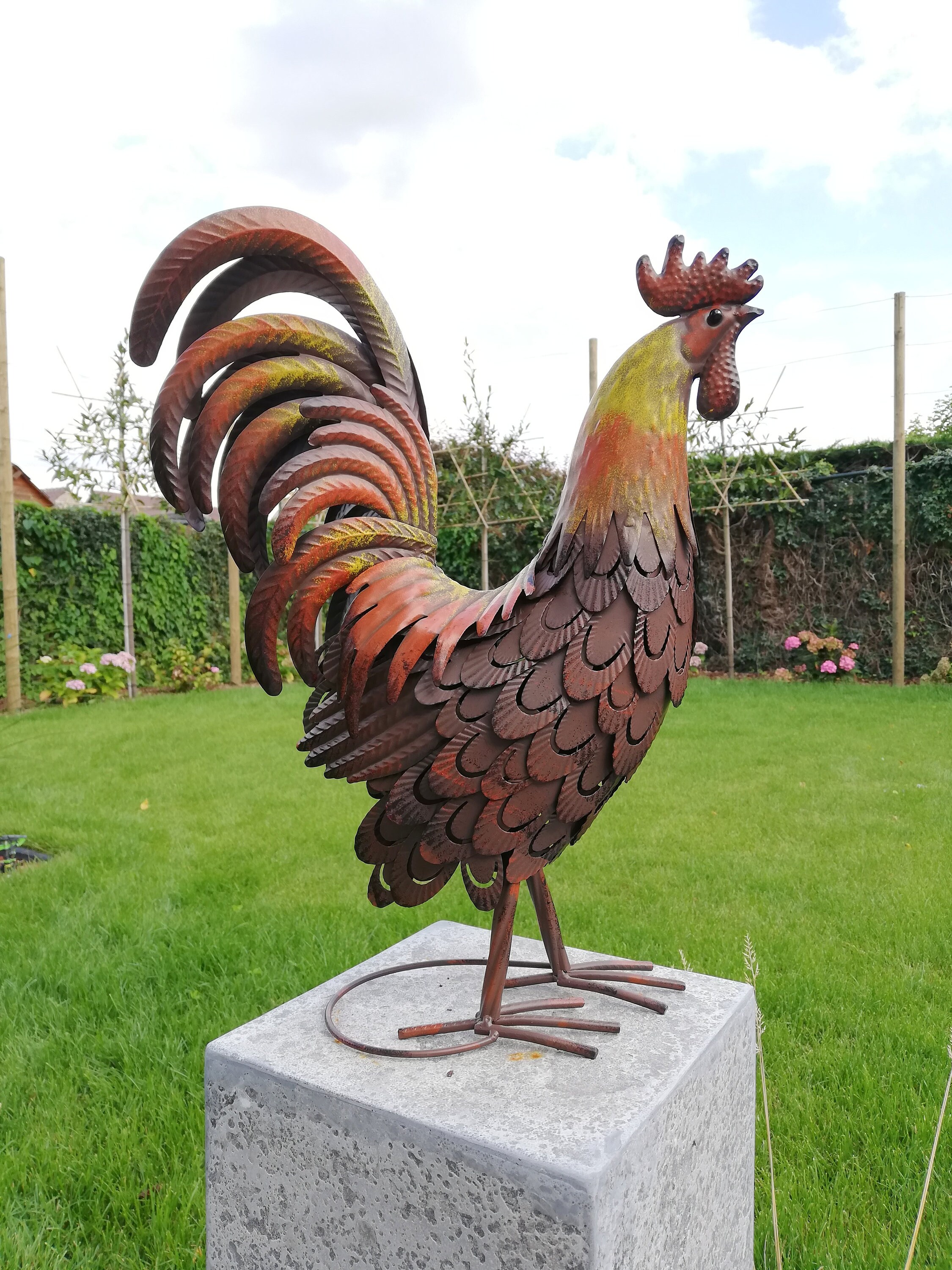 Metal Chicken ( Garden Sculpture)