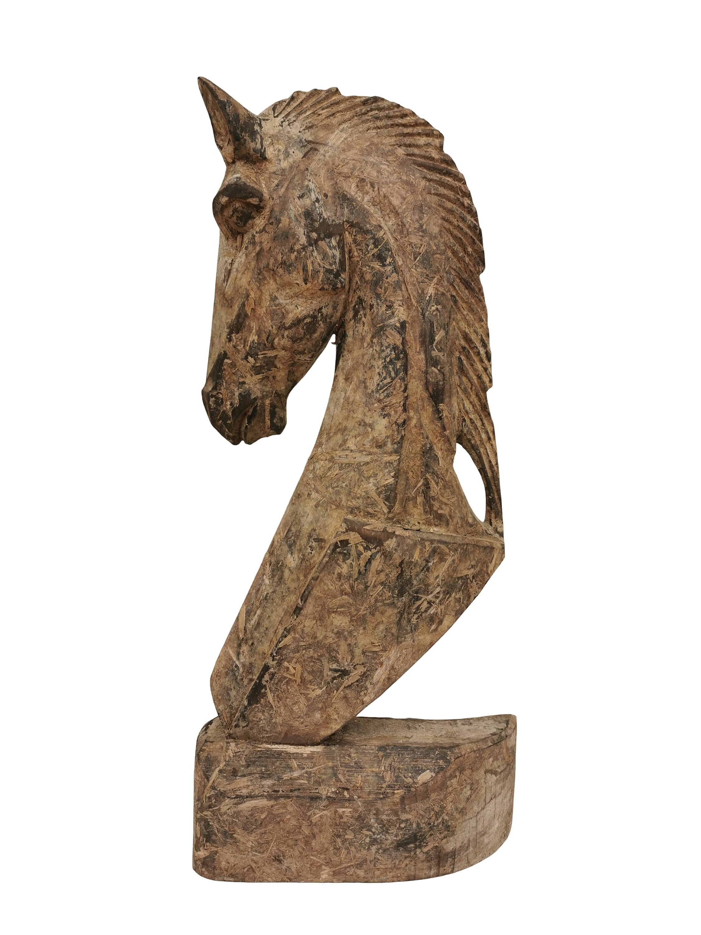 Wood carving Horse head bust