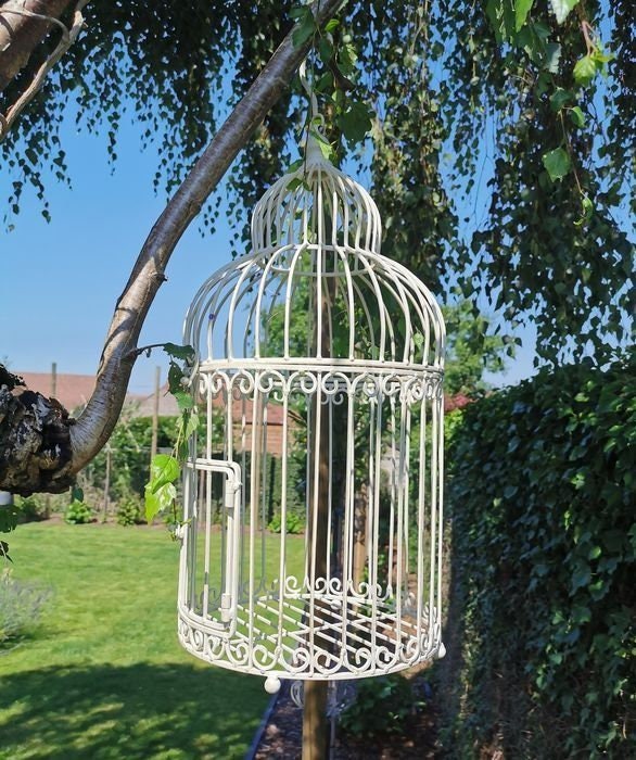 Garden decor decorative white bird cages