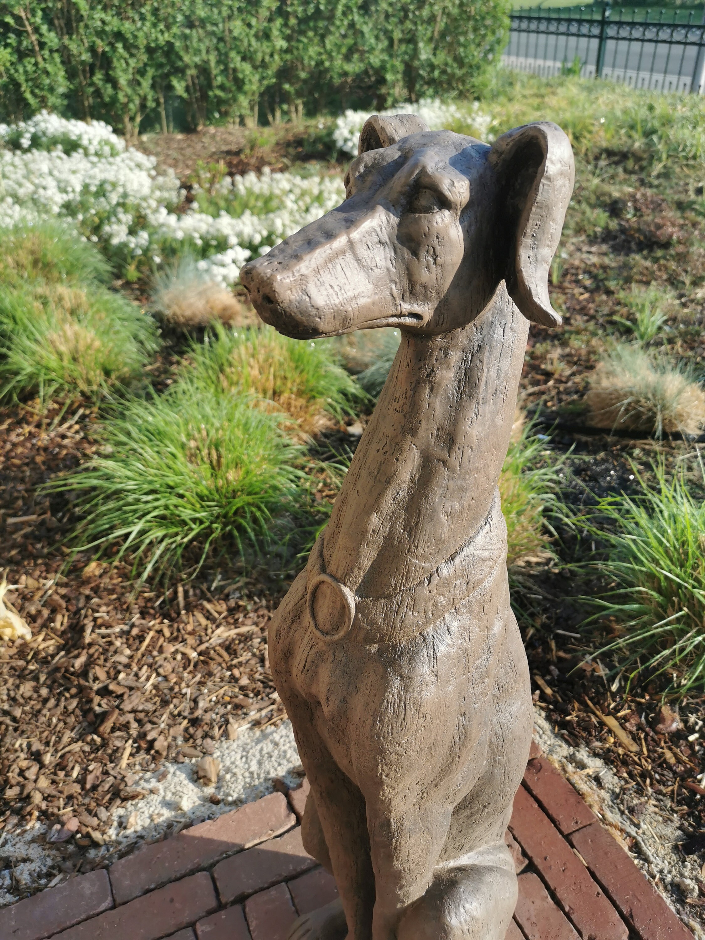 Amazing greyhound sculpture borzoi statue XL Entryway statue