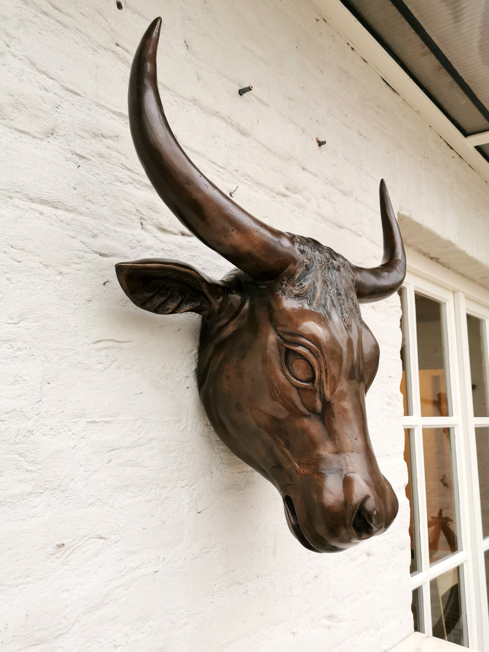 XL Bull Head Wall Sculpture Bronze Animal Head Etsy