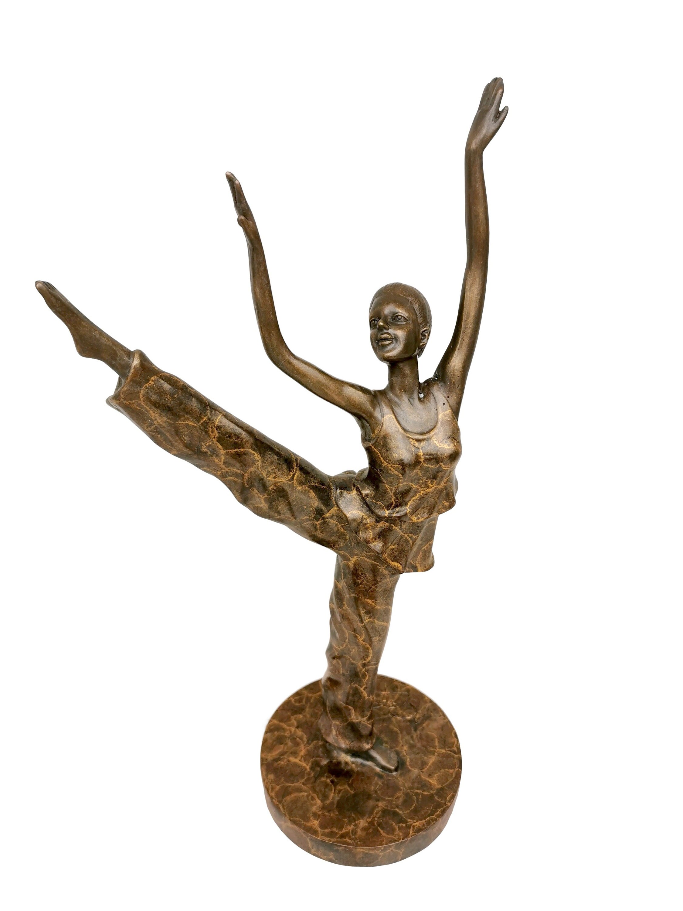Bronze sculpture of a modern dancer Bronze art