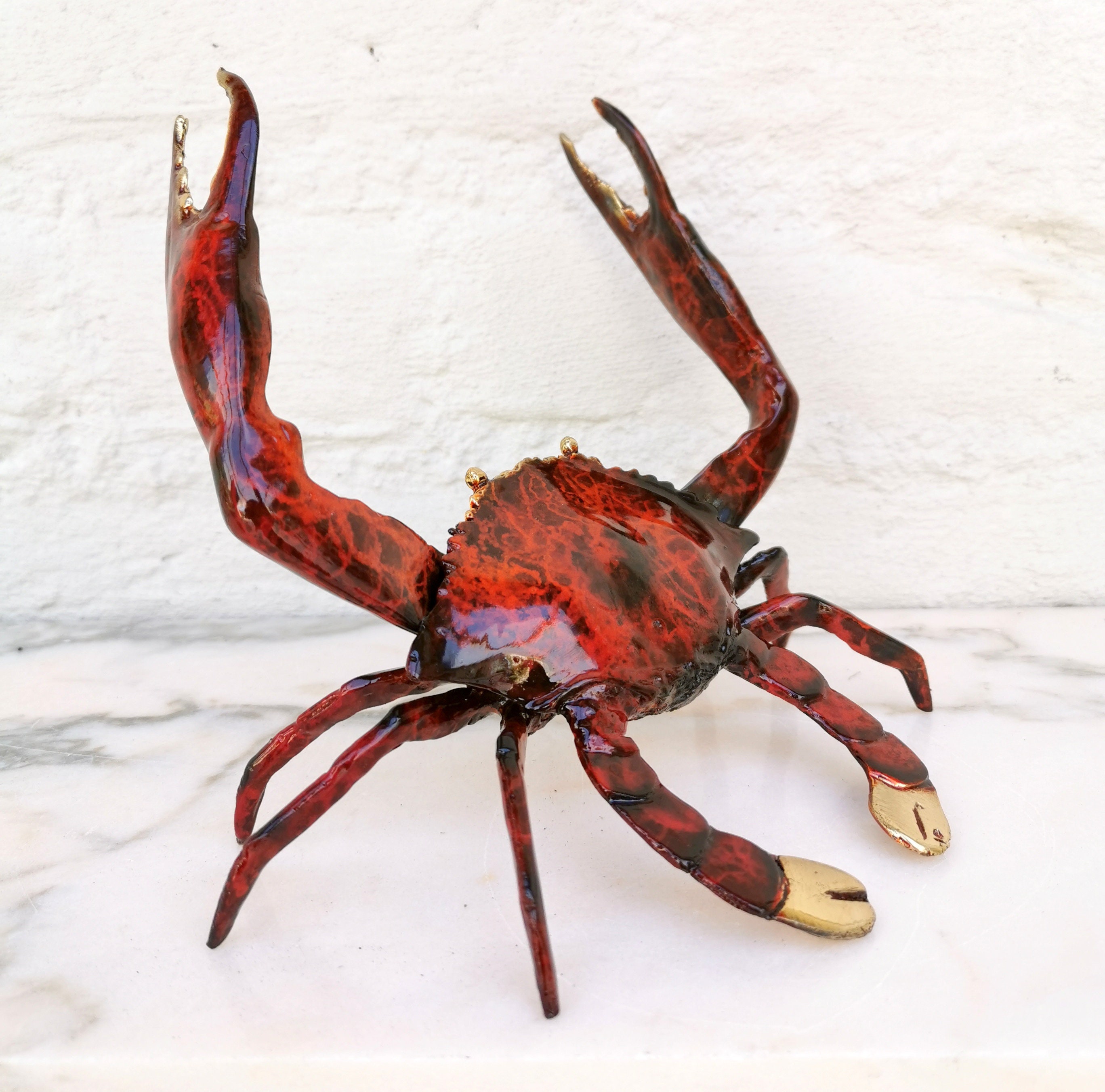 Bronze Crab statue King crab