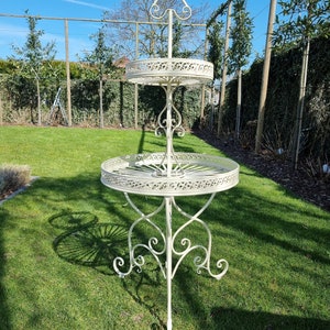 Beautiful large wrought iron flower rack - étagère - wrought iron garden furniture