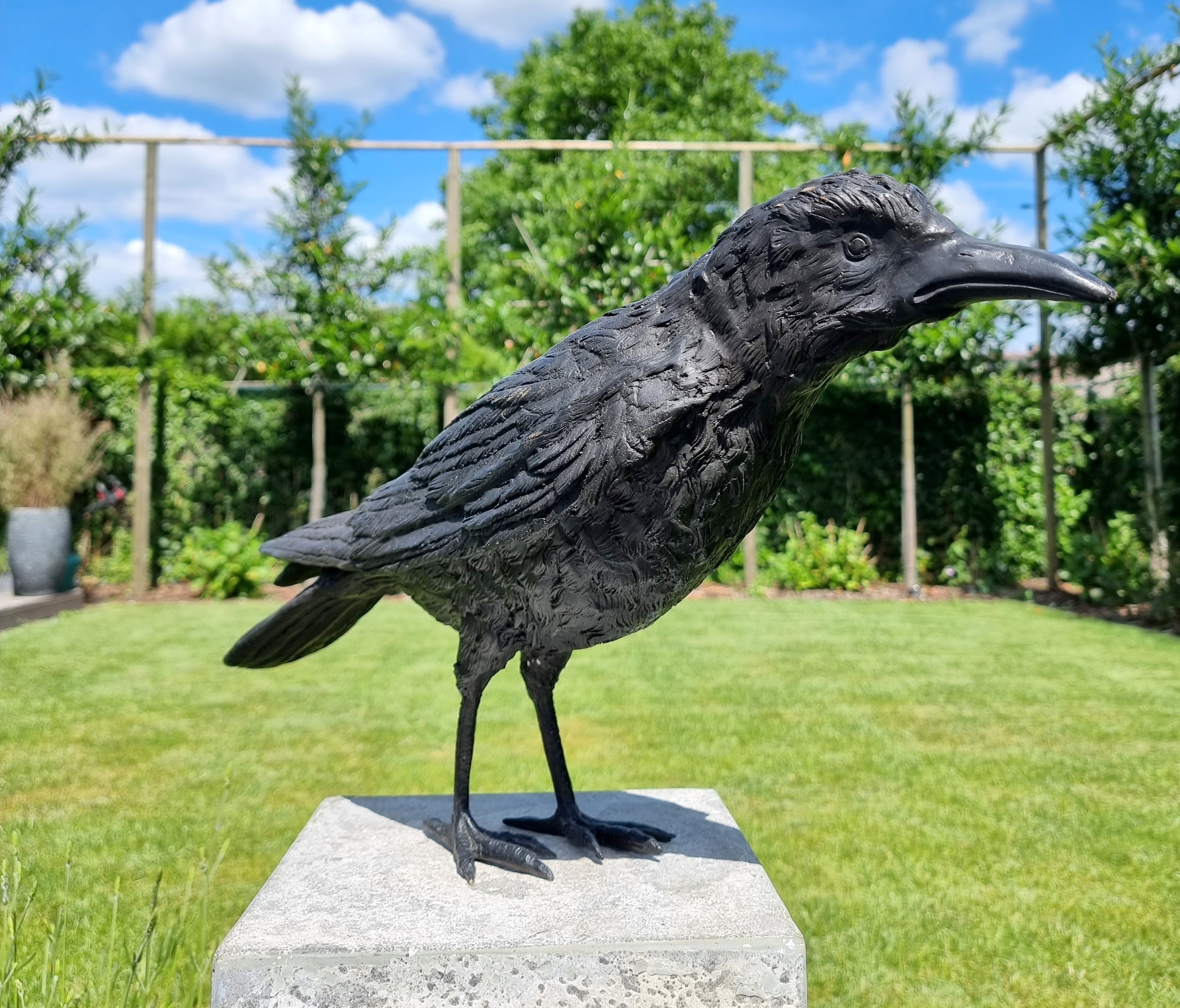 Lifelike Raven Bronze raven Bronze birds Bronze garden sculpture
