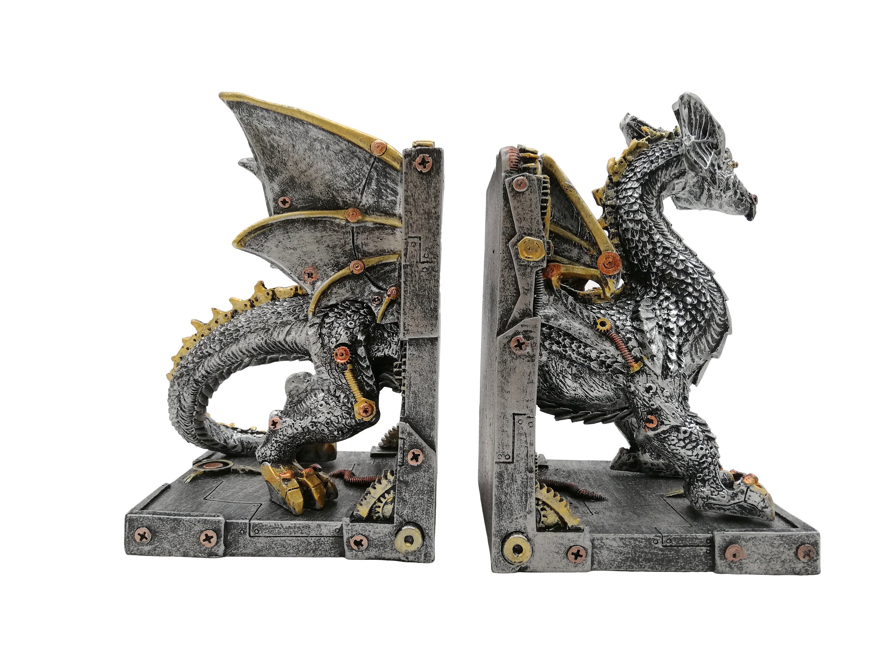 Dragon Bookends Steampunk & Fantasy Etsy UK