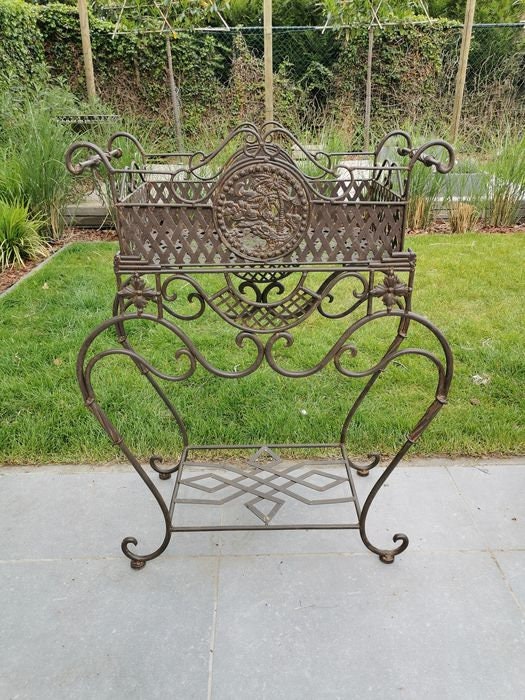 Beautiful Large Wrought Iron Flower Rack étagère Wrought Etsy UK