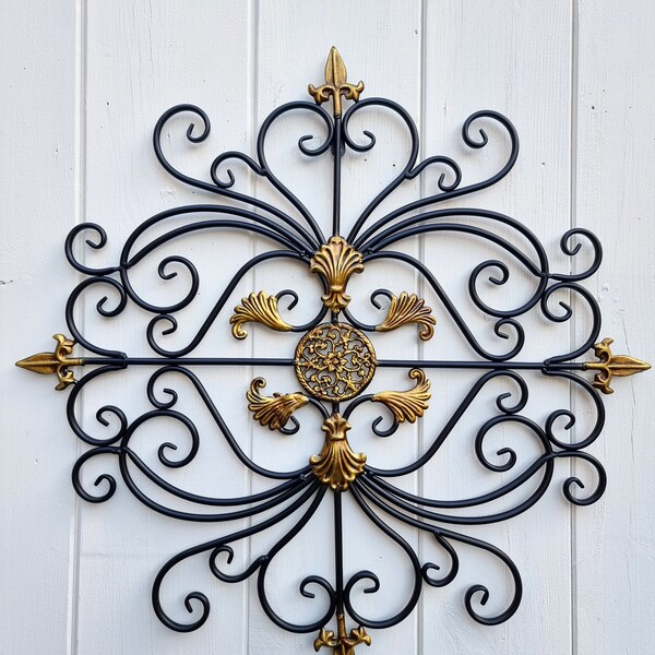 Wrought Iron Wall Art Etsy