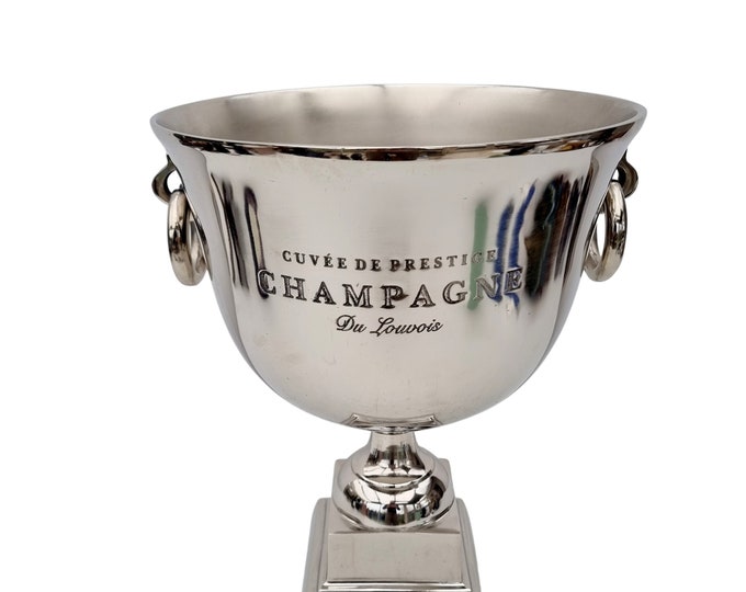 Du Louvois - Wine Cooler/Champagne cooler/champagne ice bucket - Silver plated alluminium