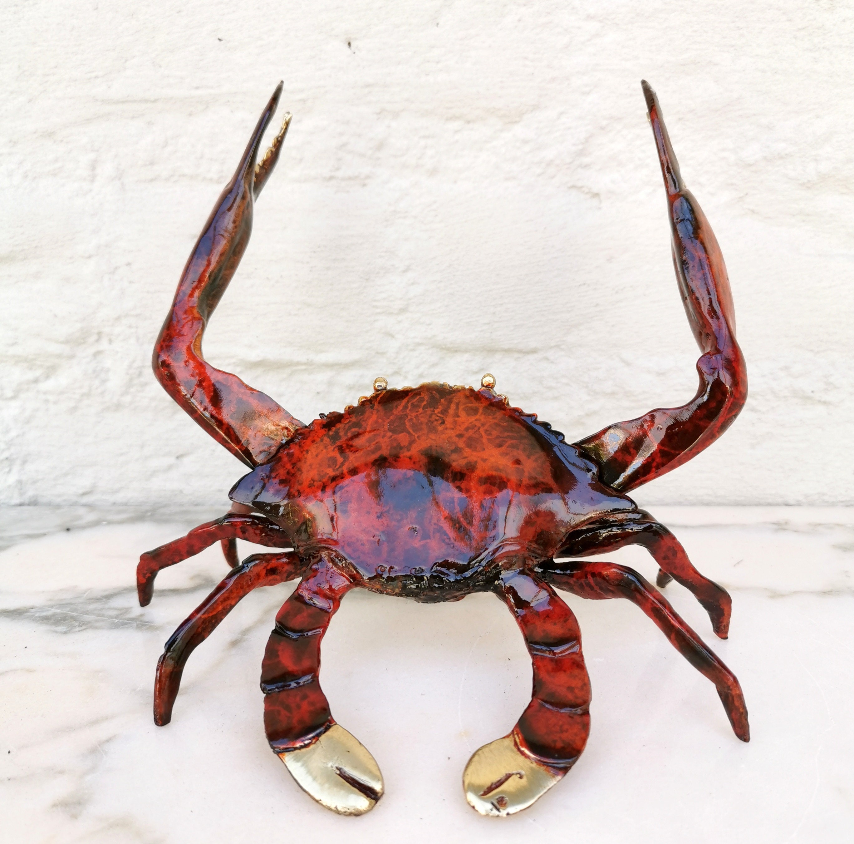 Bronze Crab statue King crab
