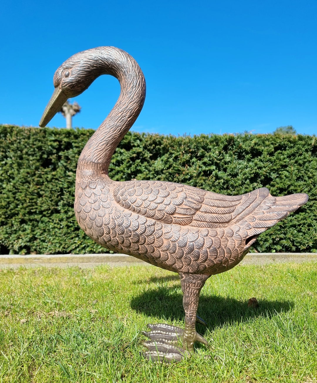 Large Decorative Goose Aluminum Garden Art Decorative Geese Garden