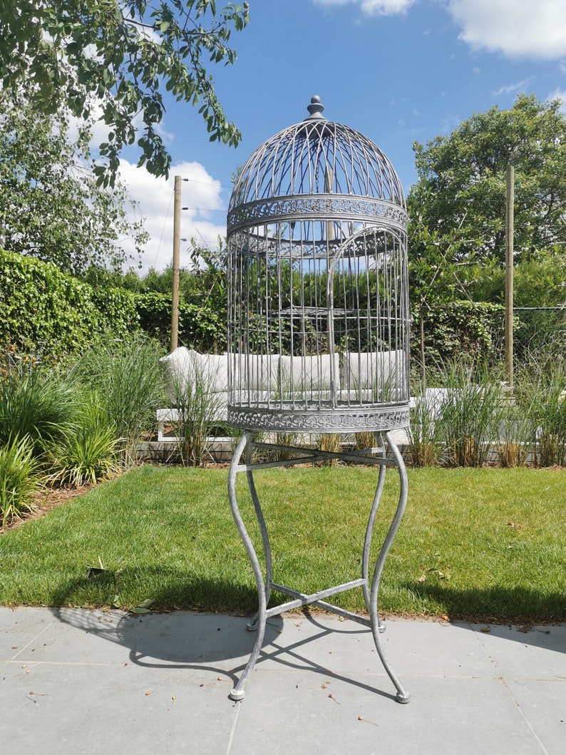 Very Large Decorative Bird Cage Iron Outdoor Bird Etsy Canada