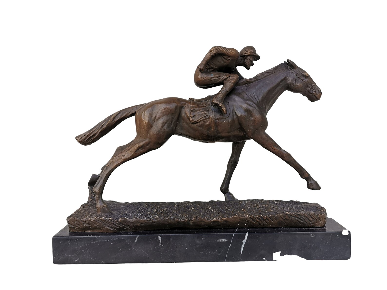 Bronze Racing Horse Jockey on Horseback - Etsy
