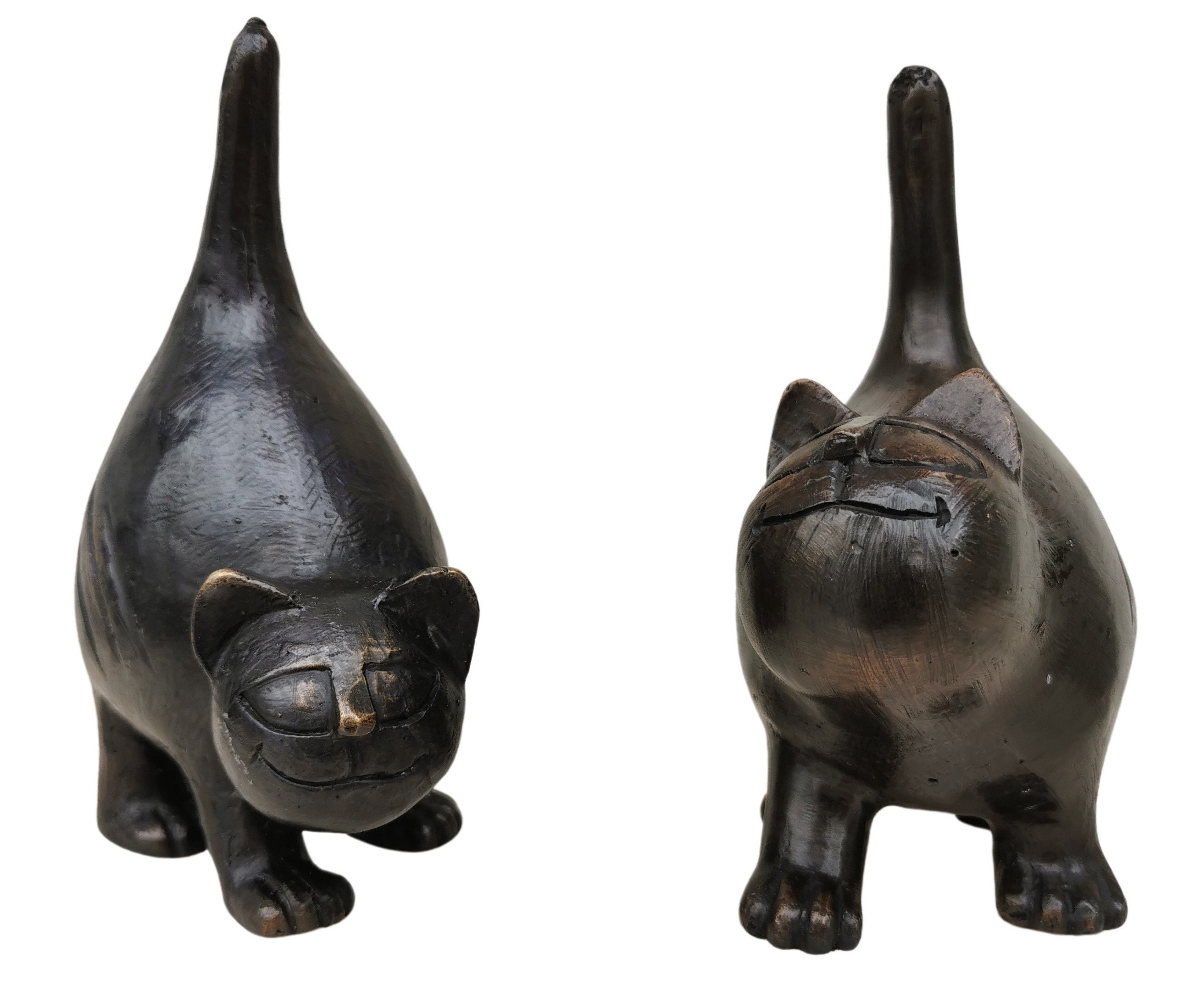 Cool Cat Ornaments Bronze Cats Toon Cats Etsy UK