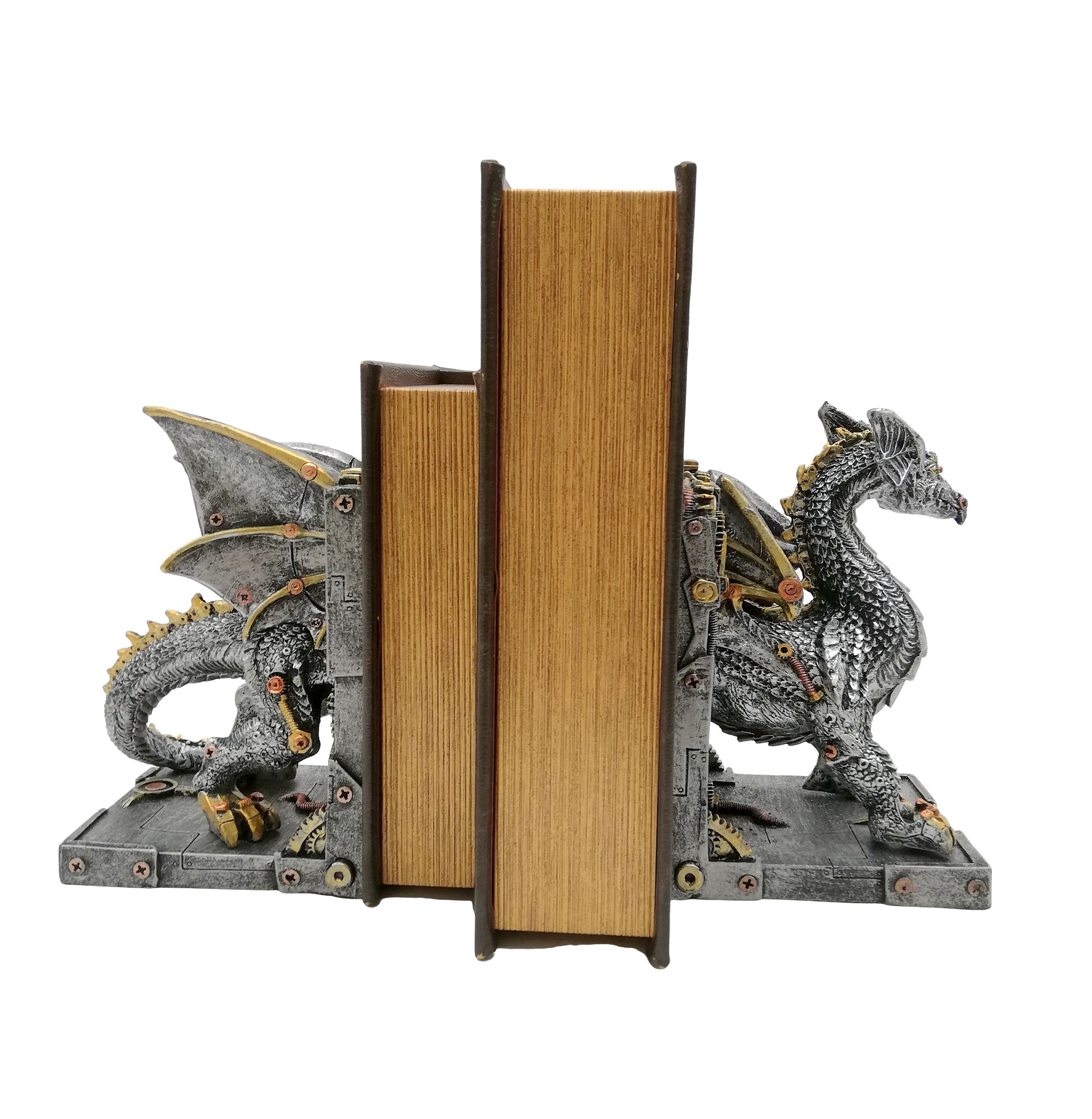 Dragon bookends steampunk & Fantasy