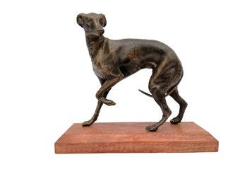 Sculpture of a Greyhound - Vintage hound decor