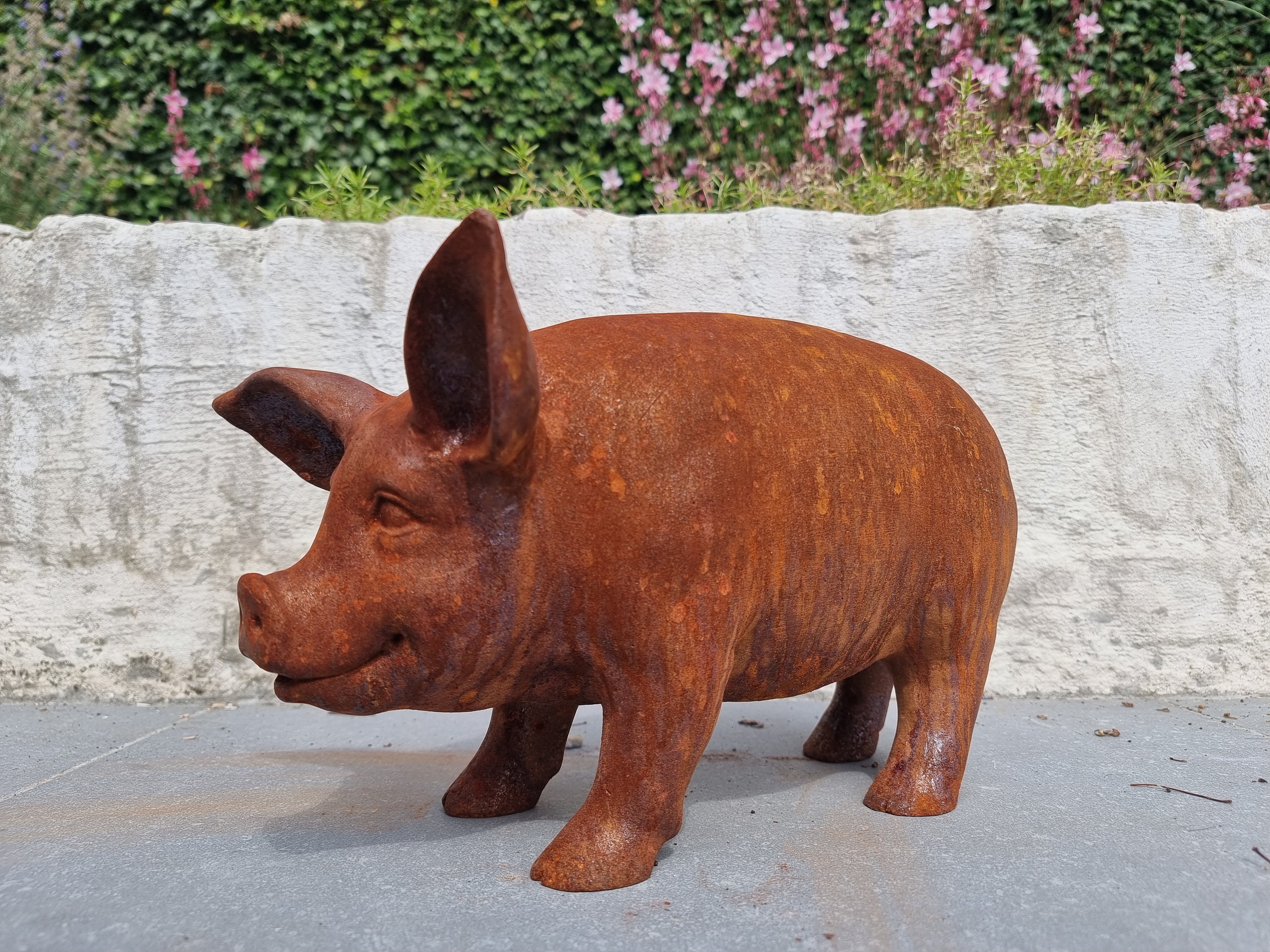 Cast Iron Pig Cast Iron Garden Sculptures Funny Pig Big