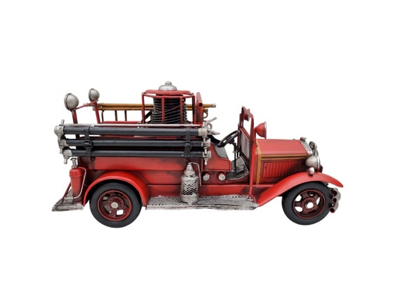 ik heb het gevonden altijd Elektropositief Schaalmodel van een brandweerwagen Brandweer decoratie - Etsy Nederland