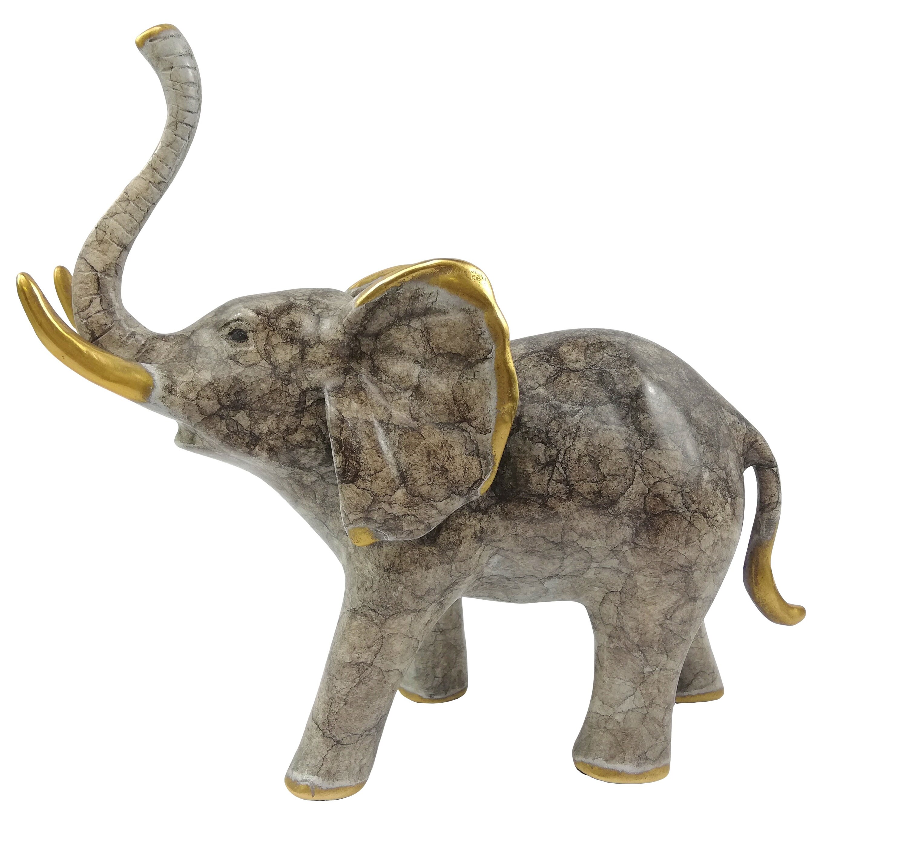 bronze elephant garden statue