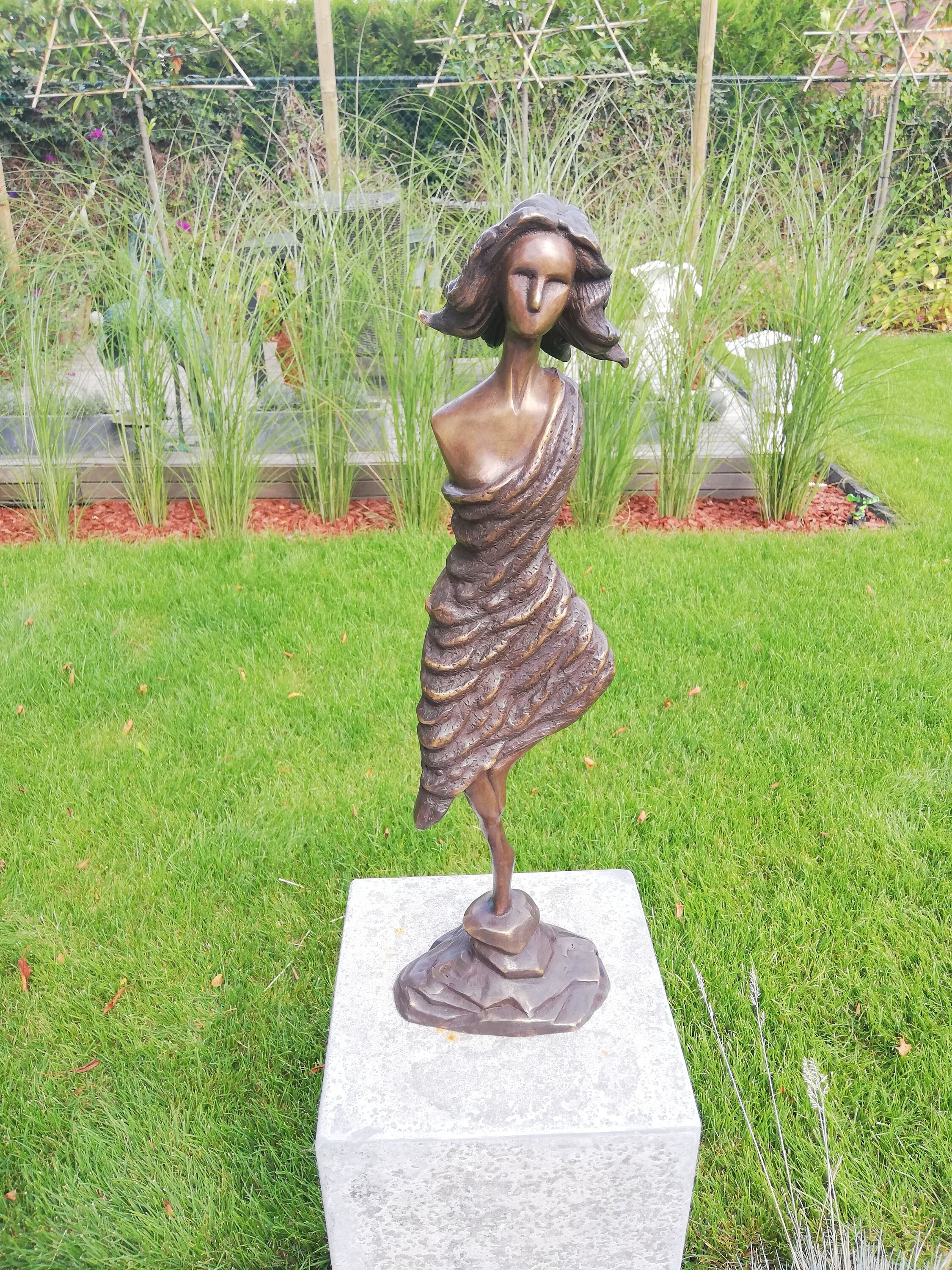 Modern Art Sculpture Bronze Woman Etsy UK