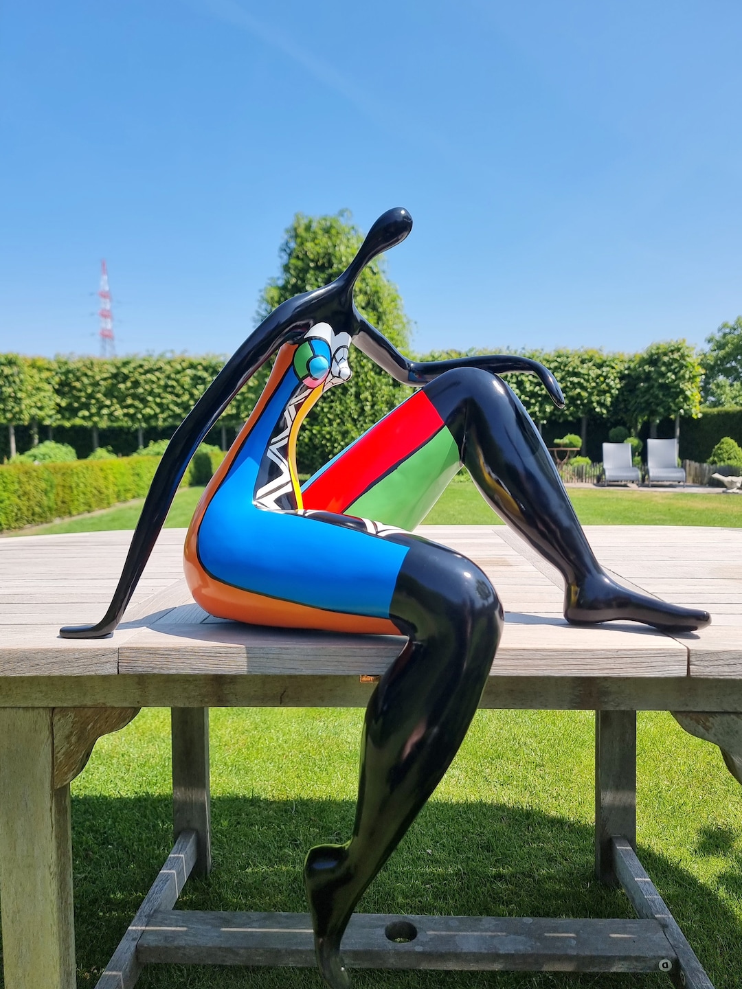 Contemporary and Colorful Sculpture Pop Art Culture Cheerful Artwork