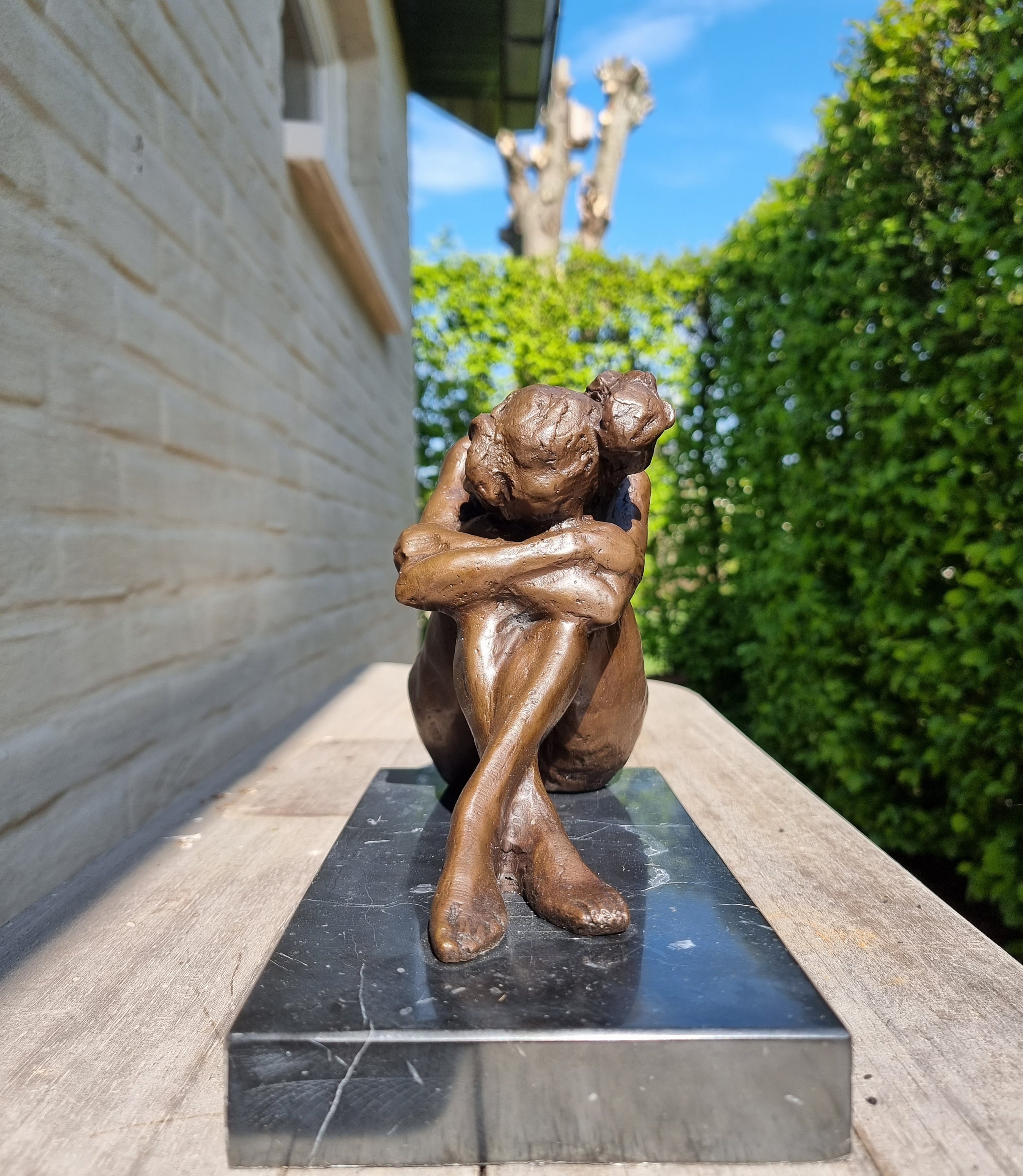 Dreaming Lady Naked Woman Squatting Decorative Bronze - Etsy Australia