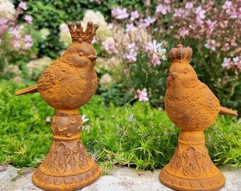 Cast iron garden ornaments - Birds - Royal birds - Birds with crowns