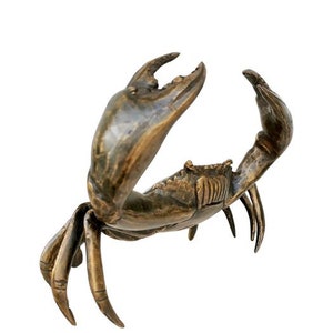 Bronze Crab Sun, Sea and Beach Sea Animals Coastal Decoration - Etsy