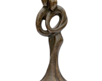 Sculpture en bronze - amour éternel - couple